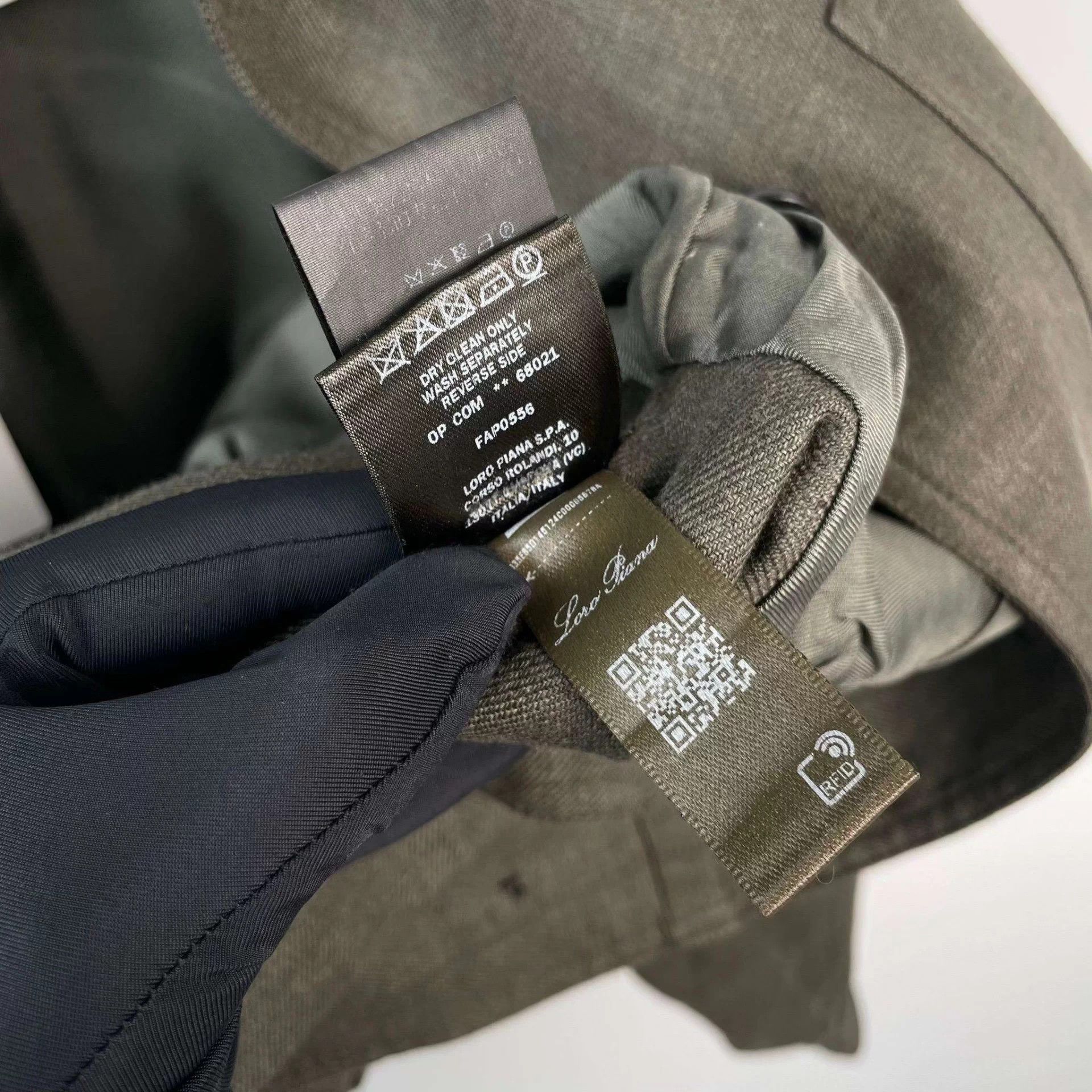 Loro Piana LP linen utility jacket 38 olive green belt Size S / US 4 / IT 40 - 4 Thumbnail