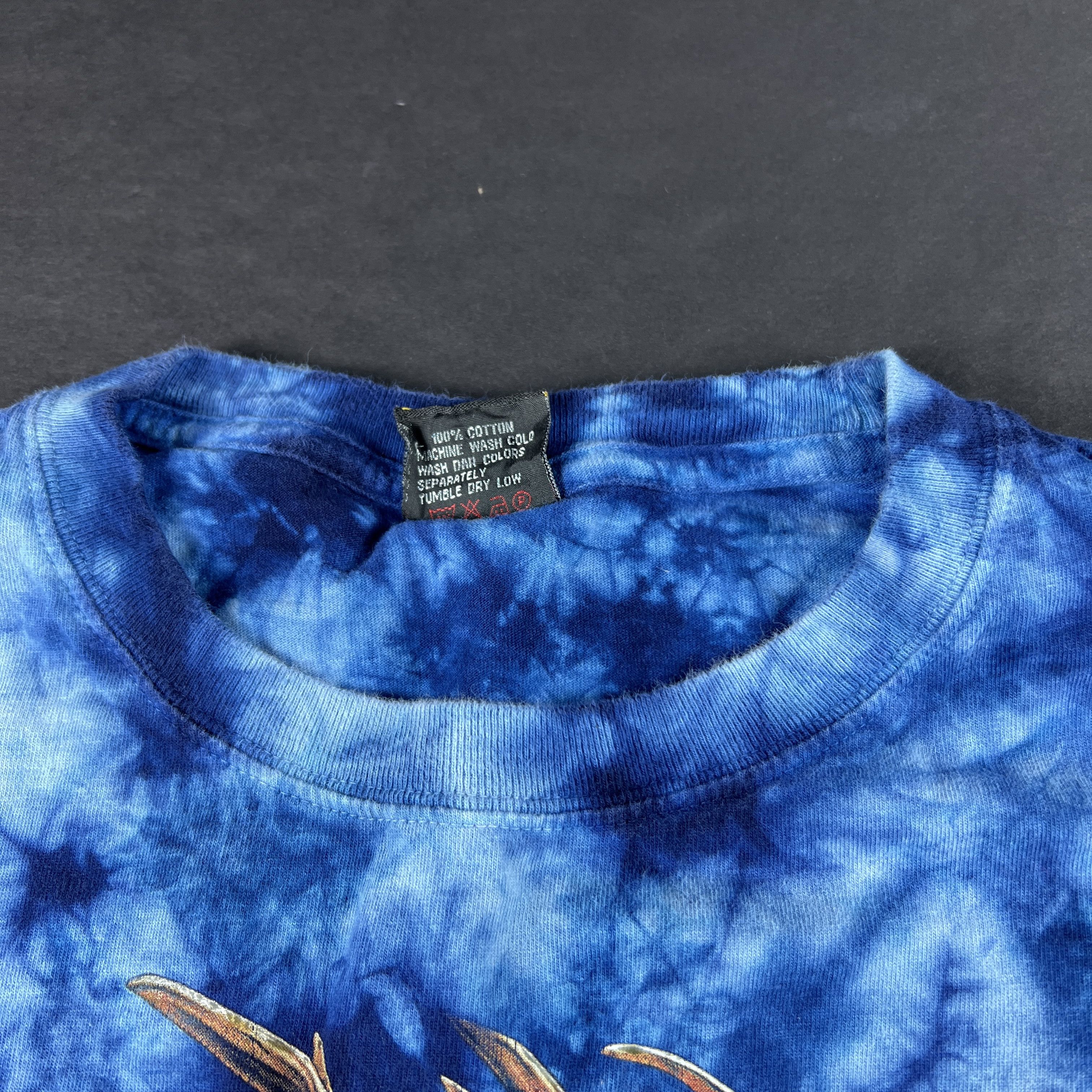 Vintage VTG Caballo Iguana Shirt Tie Dye Bust Out Big Graphic Tee Size US XL / EU 56 / 4 - 5 Thumbnail