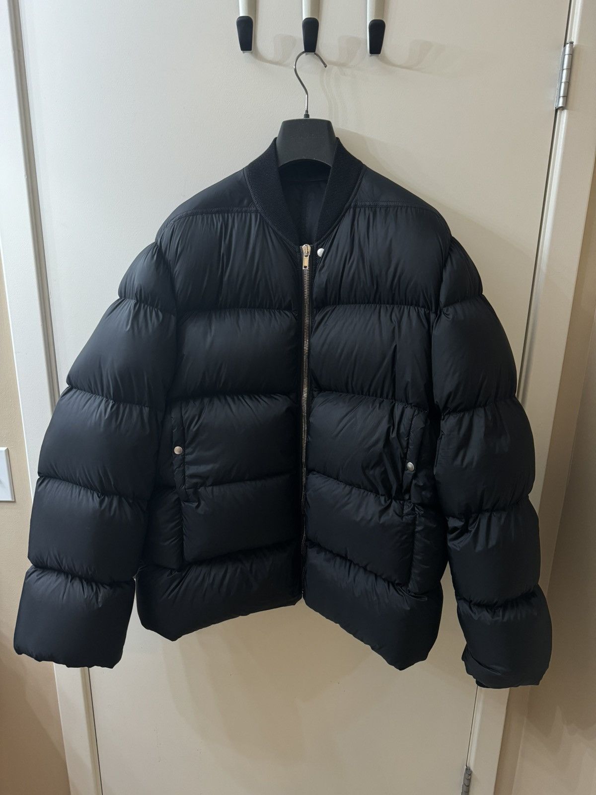 Pre-owned Rick Owens F/w 21 Puffer Jacket In Black