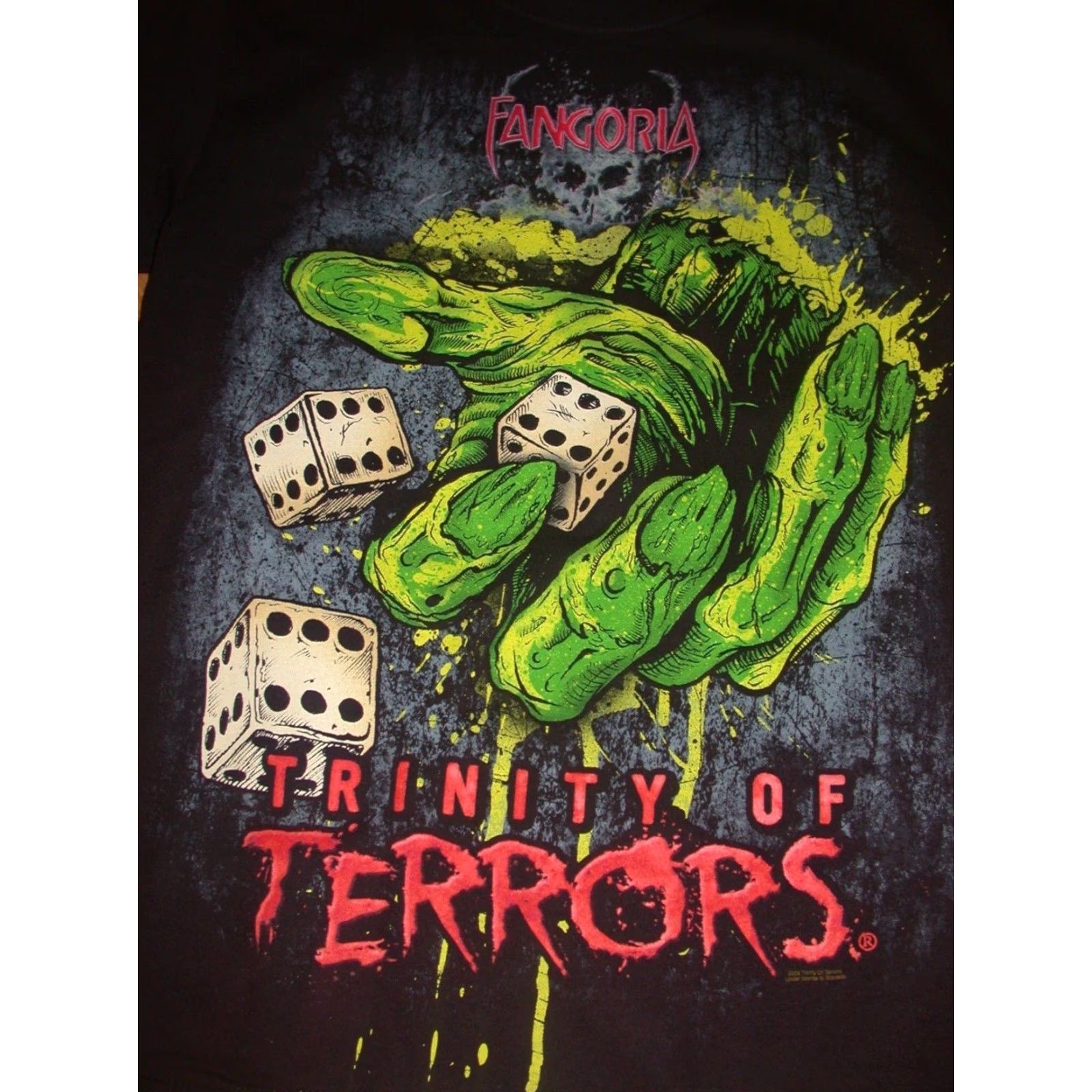 Hanes Fangoria Trinity Of Terrors Las Vegas NV T Shirt Small Hanes Black Horror Graphic Tee Mens Shirt Size US S / EU 44-46 / 1 - 2 Thumbnail