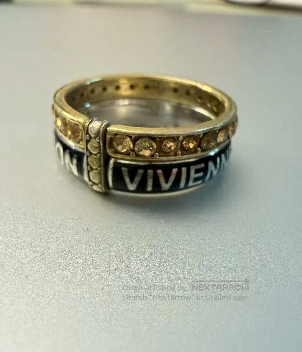 Vivienne Westwood Vivienne Westwood Saturn Double Ring. Size ONE SIZE - 4 Thumbnail