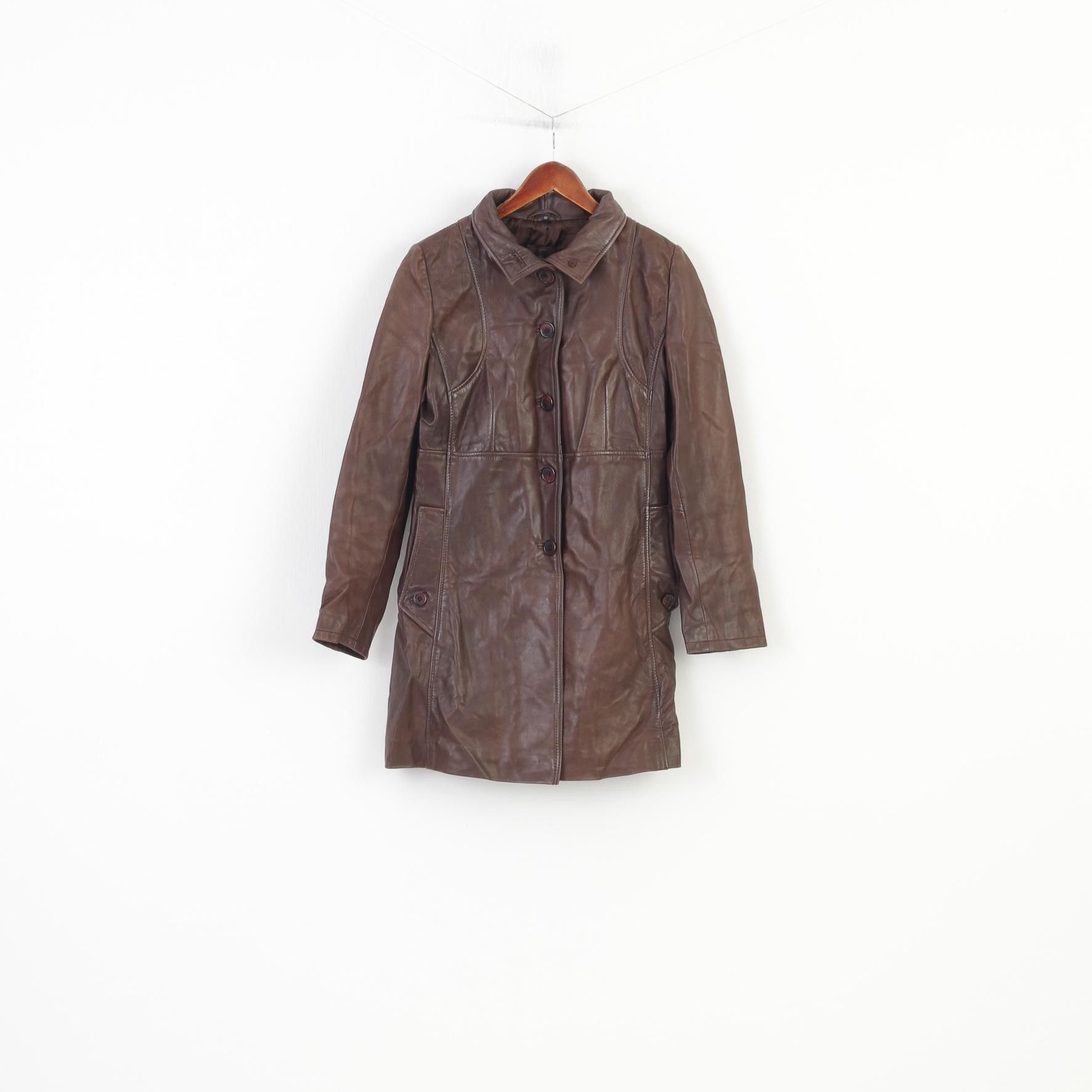 Vintage Aleksander Of Norway Women 40 M Coat Jacket Dark Brown 10948 Size S / US 4 / IT 40 - 1 Thumbnail