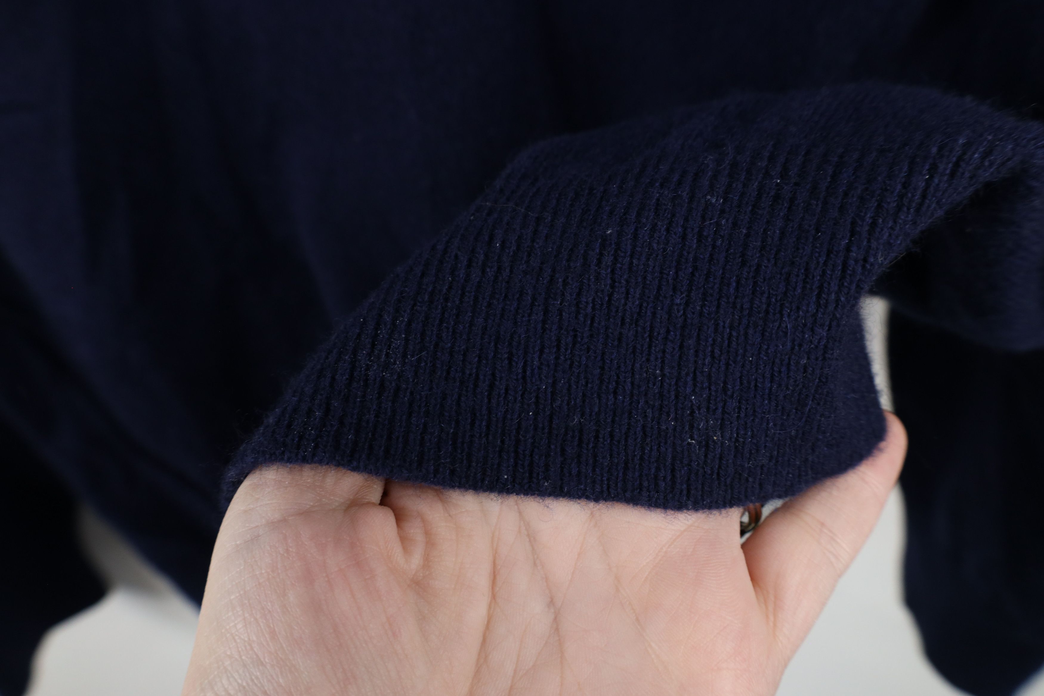 Vineyard Vines × Vintage Vineyard Vines Soft Cashmere Knit V-Neck Sweater Navy Blue Size US L / EU 52-54 / 3 - 6 Thumbnail
