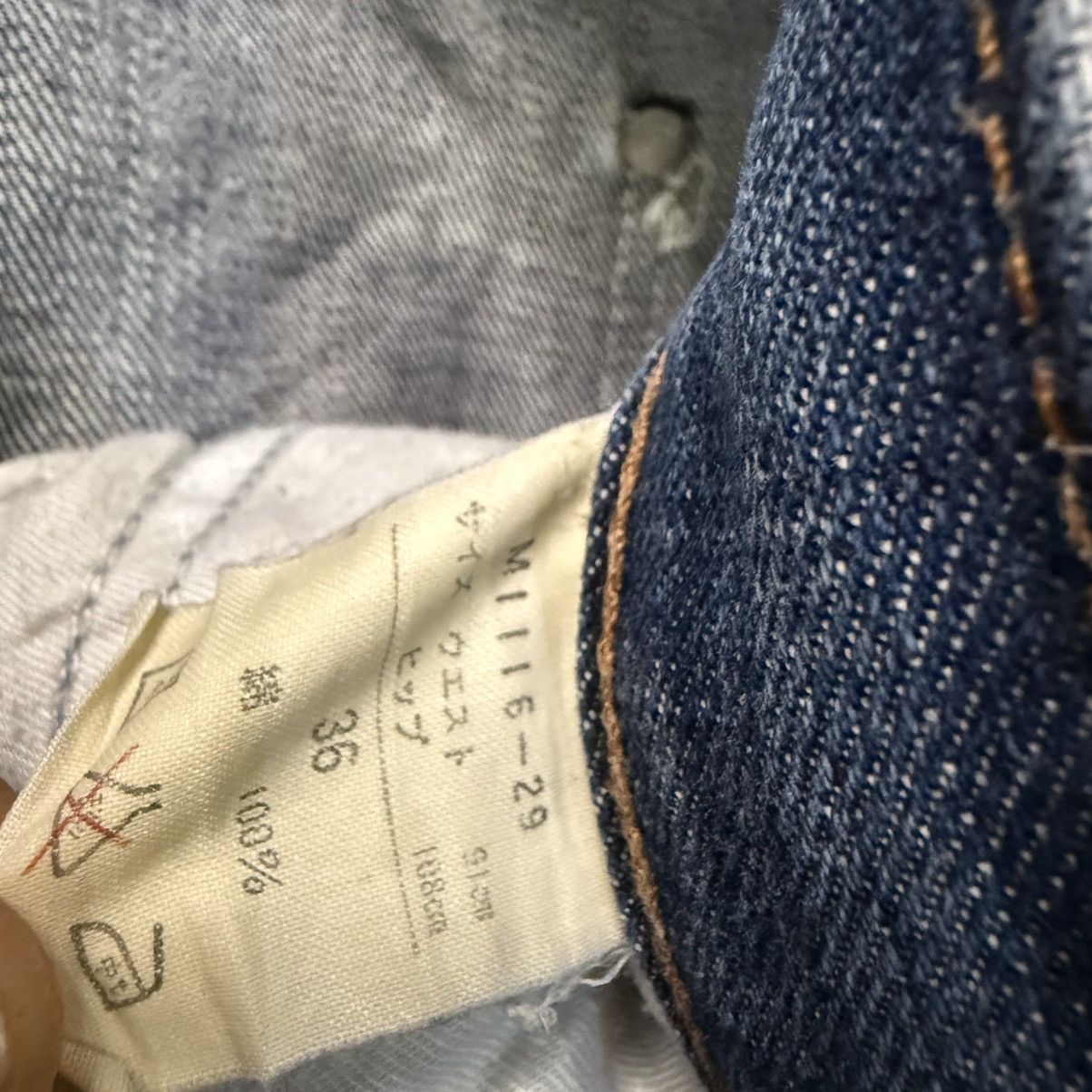 Japanese Brand 🔥 Vintage 80s Wide Leg Wrangler Faded Distressed Denim Size US 36 / EU 52 - 13 Thumbnail