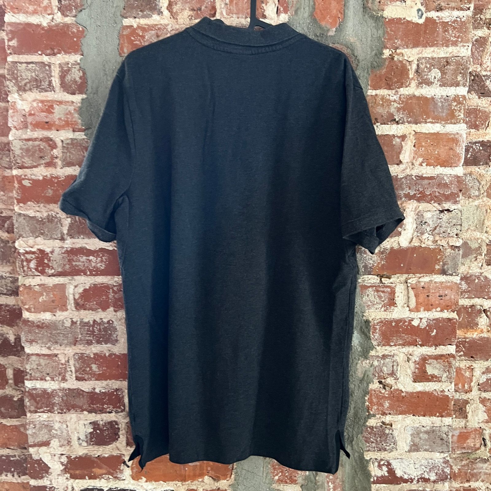 Nike VTG 80s Nike Men's Charcoal Gray Polo Shirt L 20x29 Size US L / EU 52-54 / 3 - 5 Thumbnail