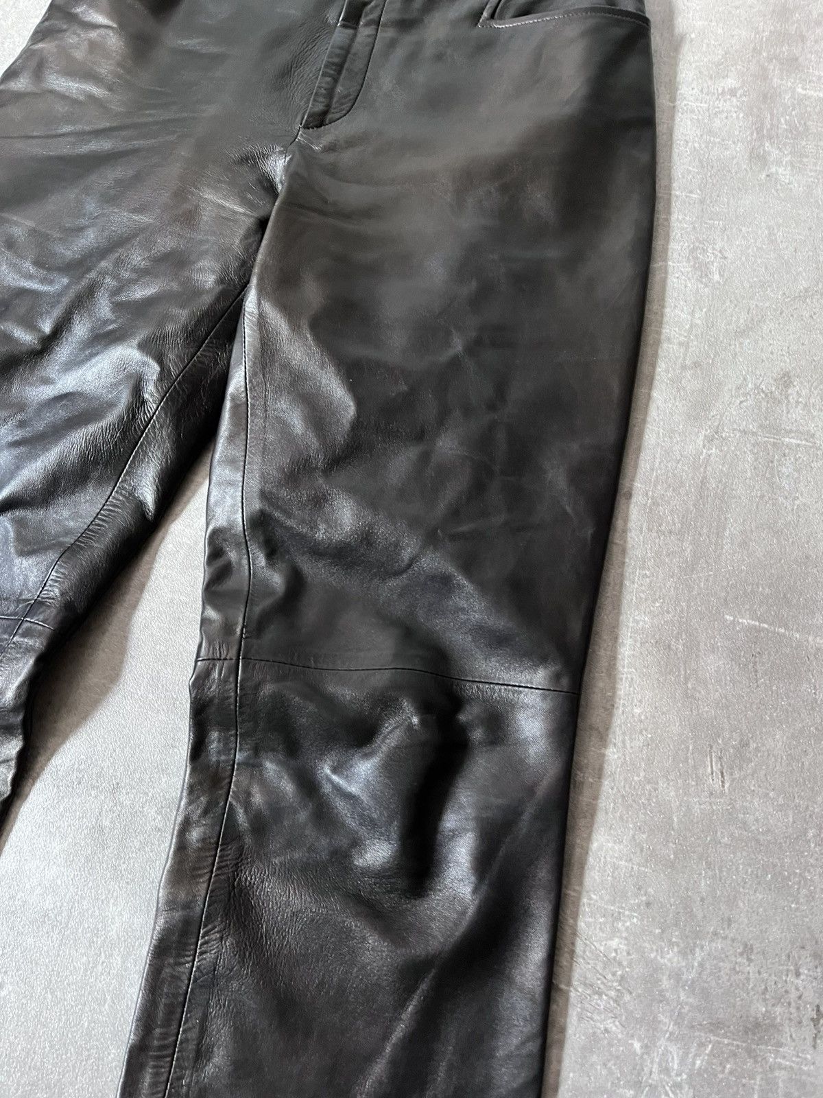 Gucci Gucci by Tom Ford 00s black leather pants Size US 30 / EU 46 - 4 Thumbnail