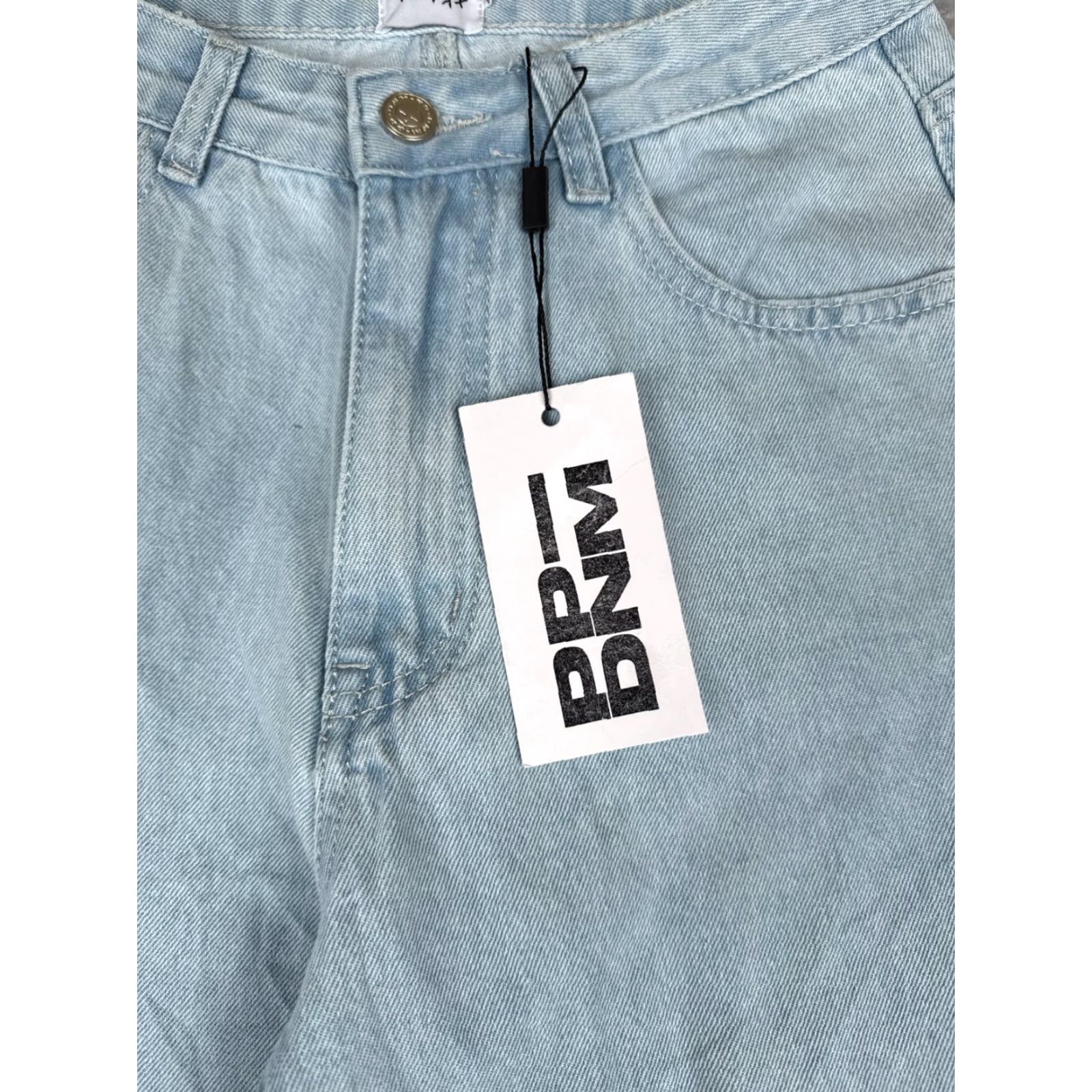 PRINCESS POLLY Princess Polly Jeans Women Blue Denim Wide-Leg High Distressed 25x30 2 Adult Regular Size 26" / US 2 / IT 38 - 5 Thumbnail