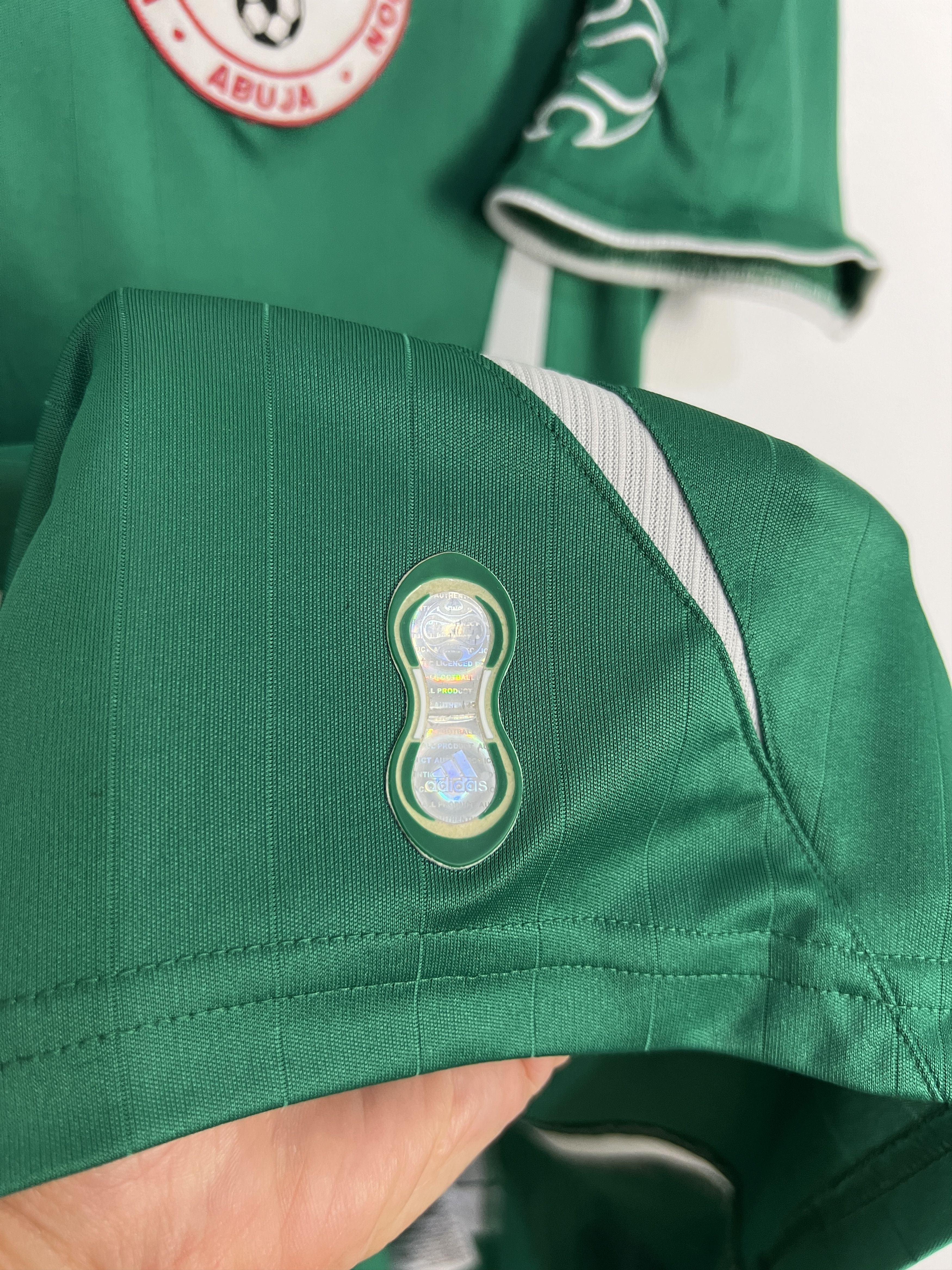 Adidas Nigeria Home football shirt 2005 Soccer Adidas Jersey Size US S / EU 44-46 / 1 - 6 Thumbnail