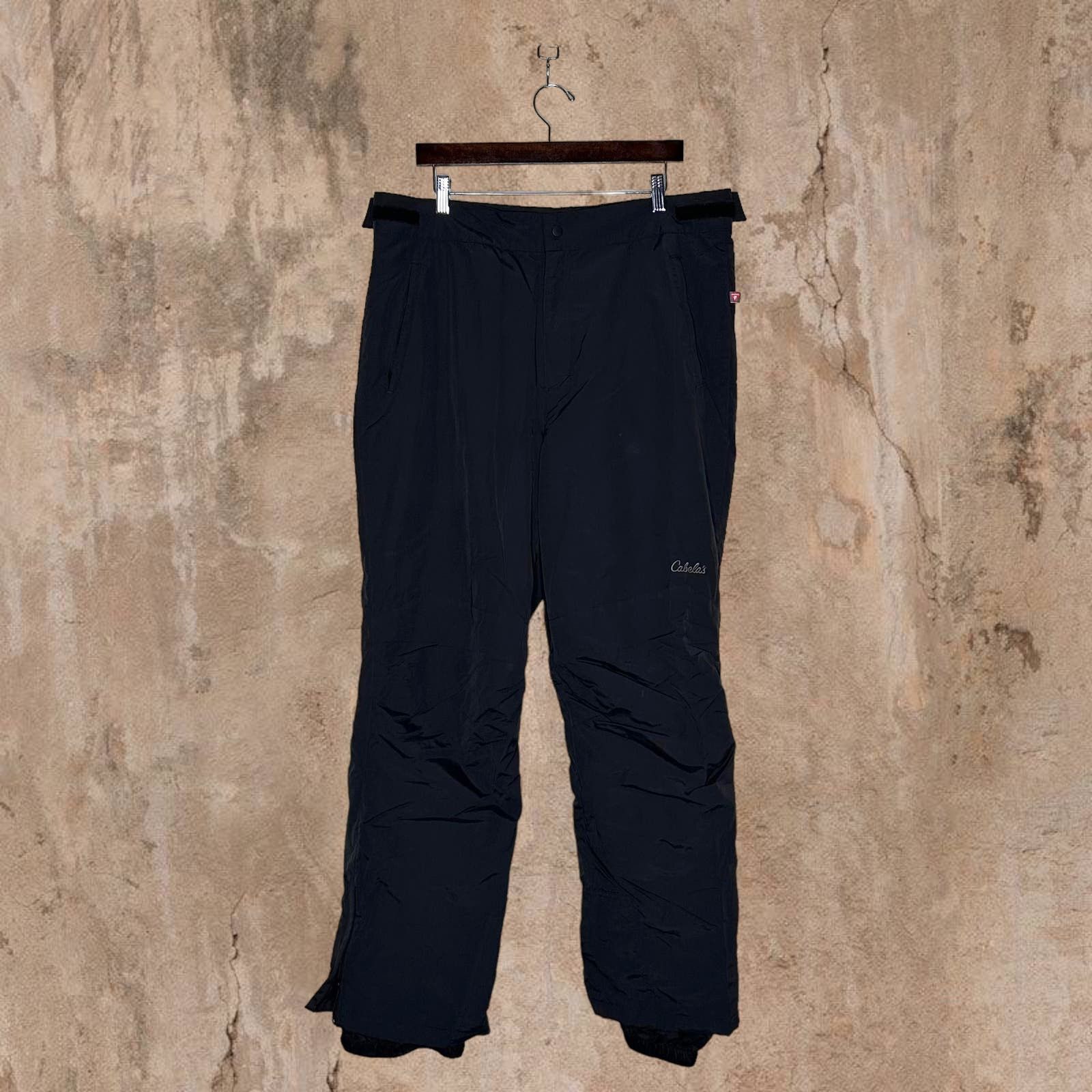 Vintage Cabelas Snow Pants Jet Black Baggy Fit Grailed