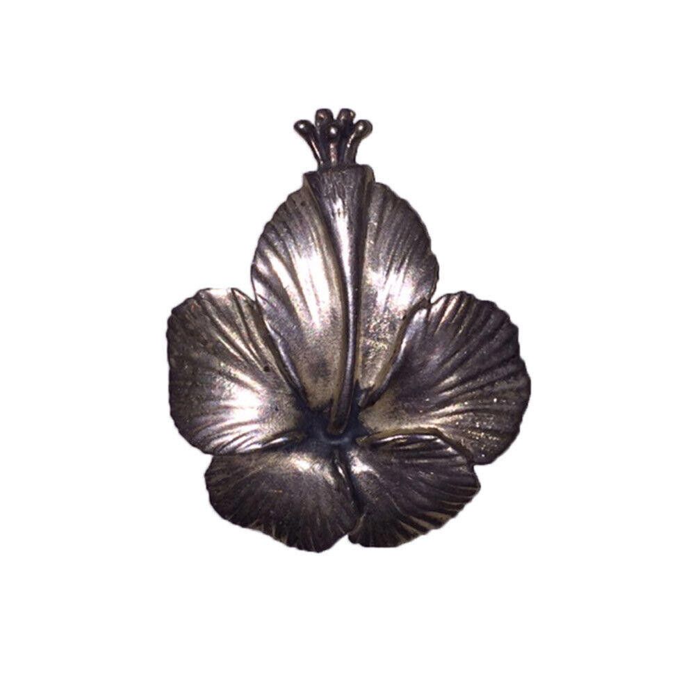 Designer Ming's Honolulu Hawaiian Sterling Hibiscus Flower Pin Size ONE SIZE - 1 Thumbnail