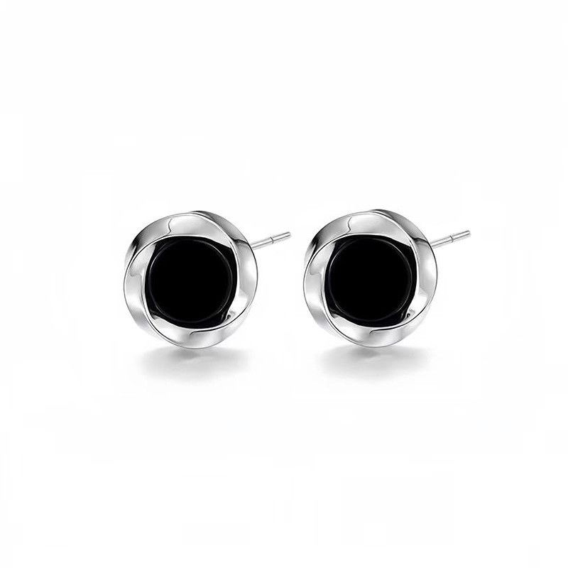 Jewelry Hip-hop Earrings One Pairs Chrome Jewelry Size ONE SIZE - 2 Thumbnail
