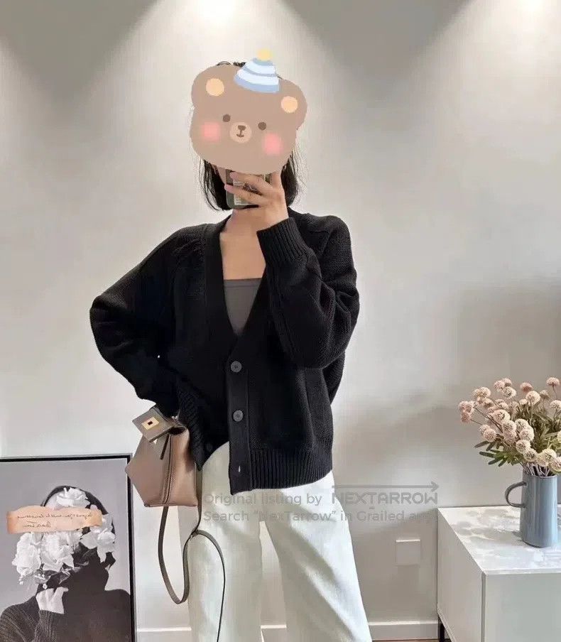 Hermes Hermes Black Knit Cardigan - Versatile for Spring and Autu Size XXS / US 00 / IT 34 - 6 Thumbnail