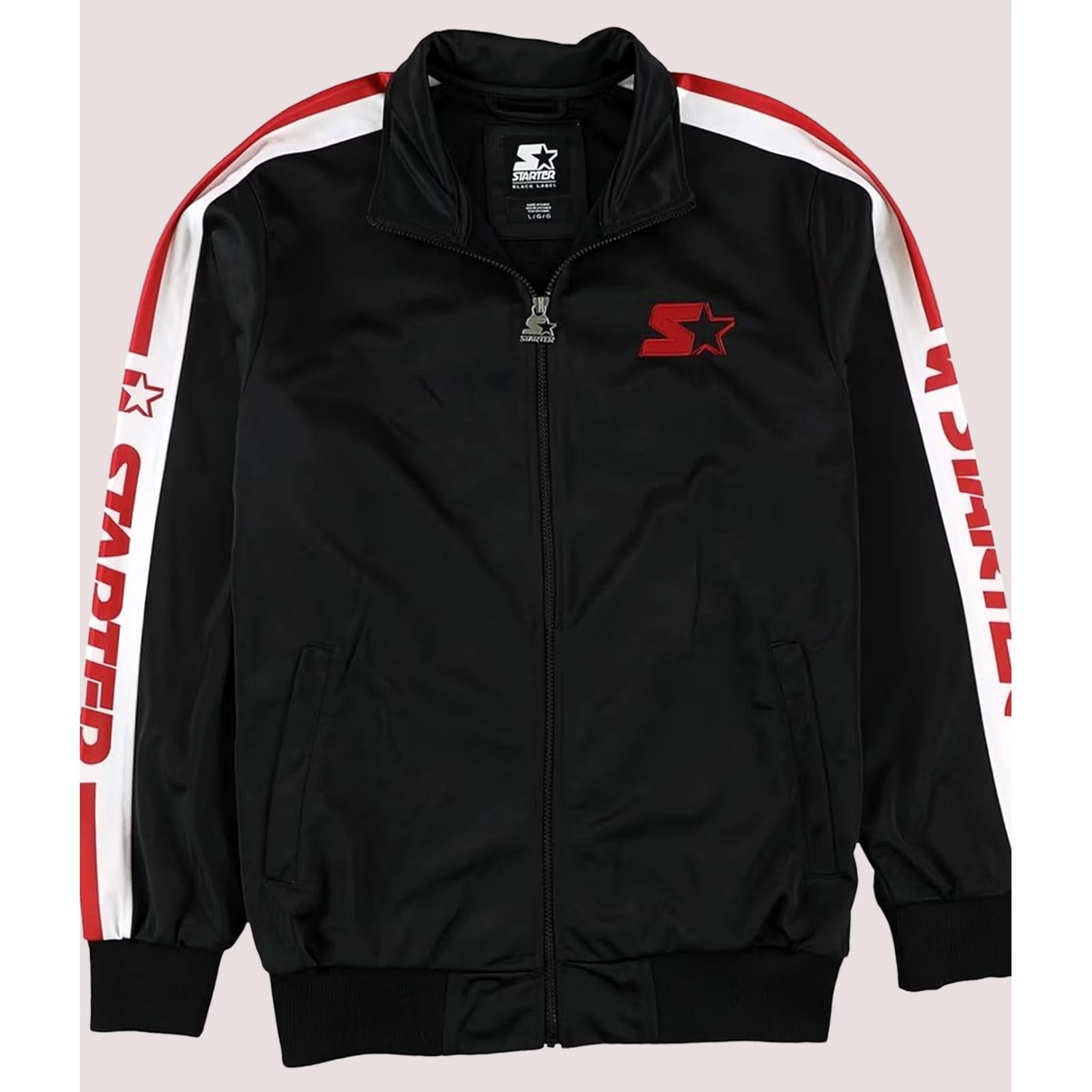 Starter STARTER Mens Logo Track Jacket Sweatshirt 2XL blk Size US XXL / EU 58 / 5 - 1 Thumbnail