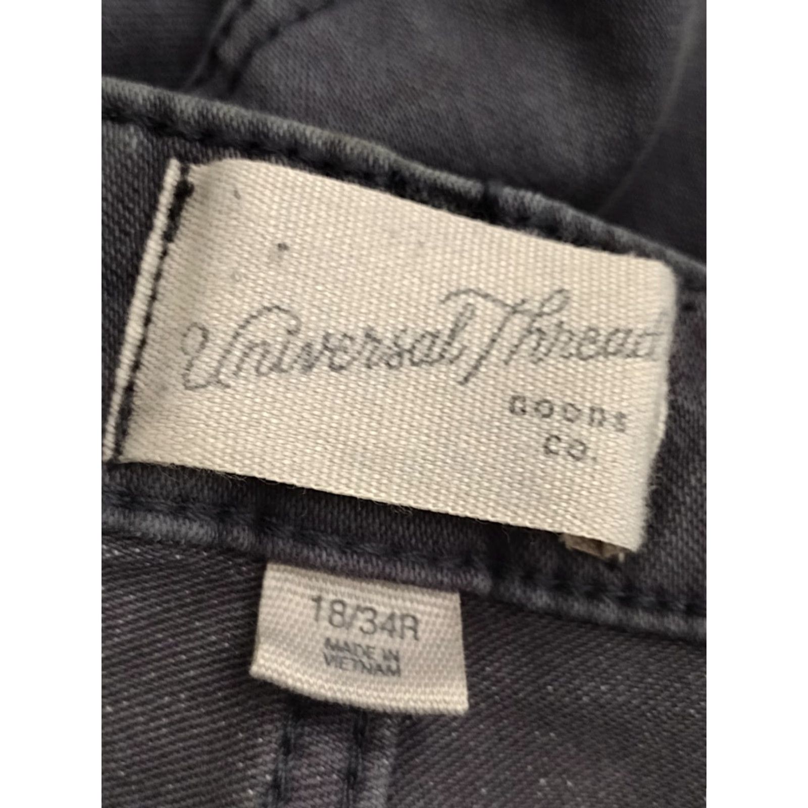 Vintage Universal Thread Women's Jeans Distressed High Rise Skinny Dark Purple 18/34R Size 40" / US 18 - 5 Thumbnail