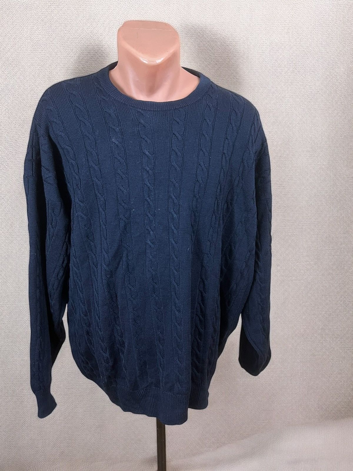 Pringle Of Scotland Pringle of Scotland navy cable knit woolen pull size XXL Size US XXL / EU 58 / 5 - 1 Thumbnail