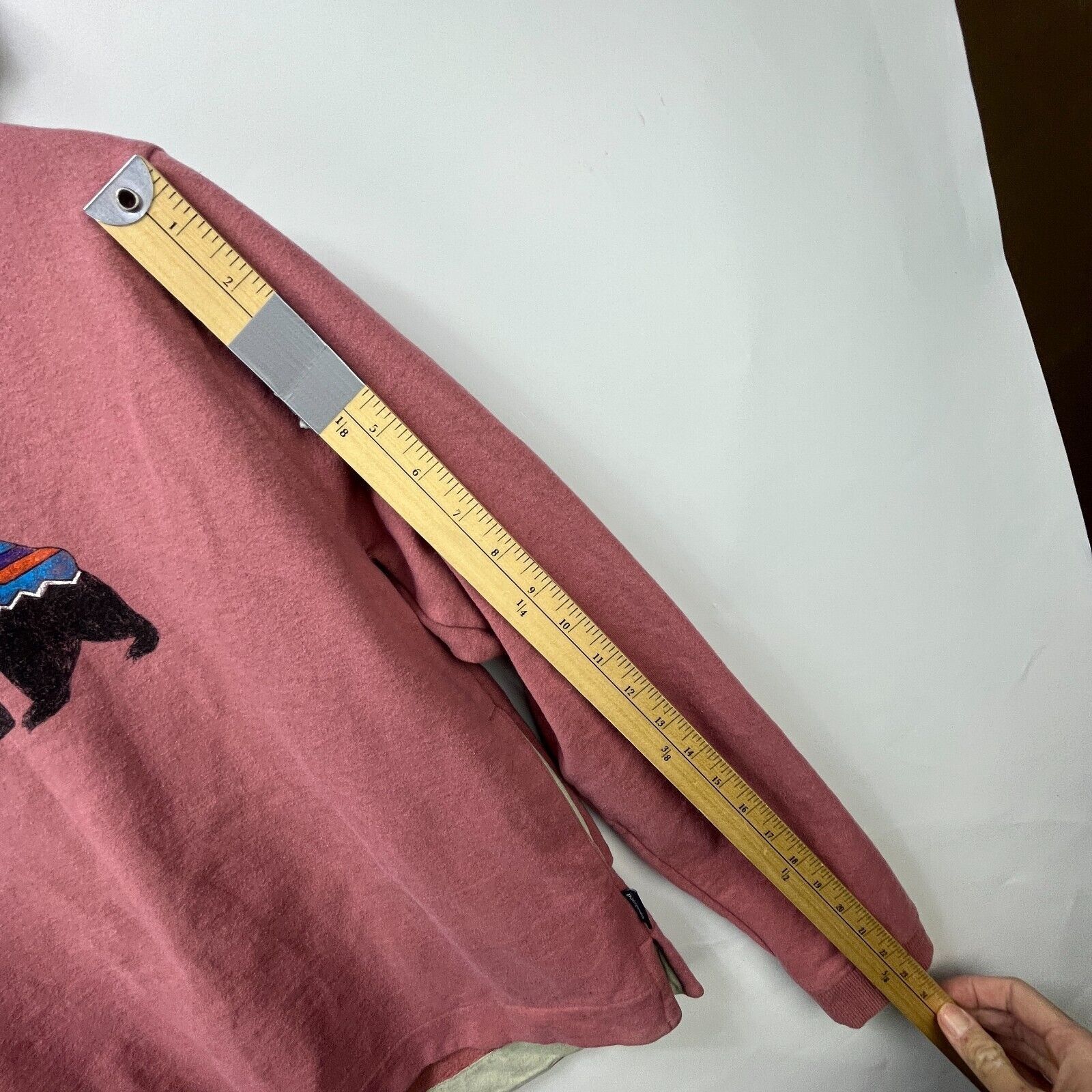 Patagonia × Vintage Patagonia Bear Hoodie Uprising Hoodie Regular Unisex Salmon Size US M / EU 48-50 / 2 - 9 Thumbnail