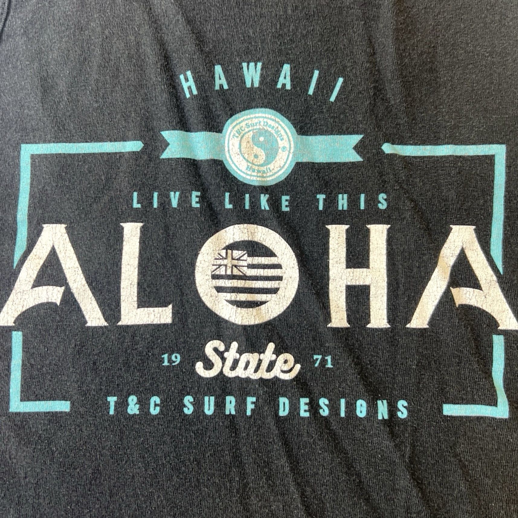 ALOHAS VINTAGE T&C Surf Designs Hawaii Tank Top Shirt XL Men Black Graphic Print Surfer Logo Double-Sided 2020s Crew Neck Sleeveless T-Shirt Shirt Size US XL / EU 56 / 4 - 3 Thumbnail