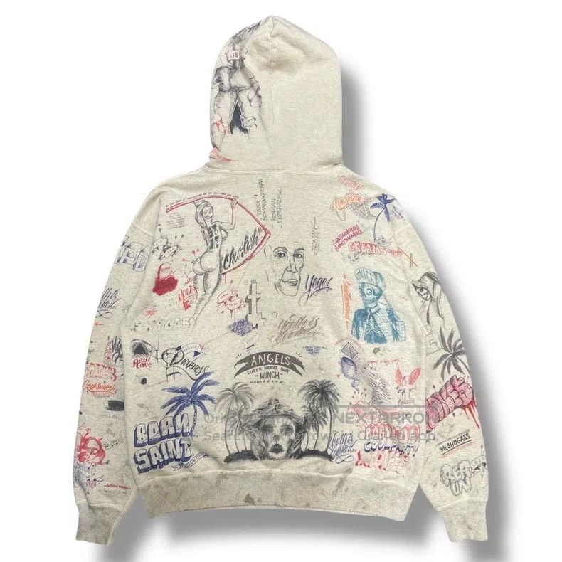 Saint Michael Saint Michael Graffiti hooded sweatshirt Size US XL / EU 56 / 4 - 2 Thumbnail