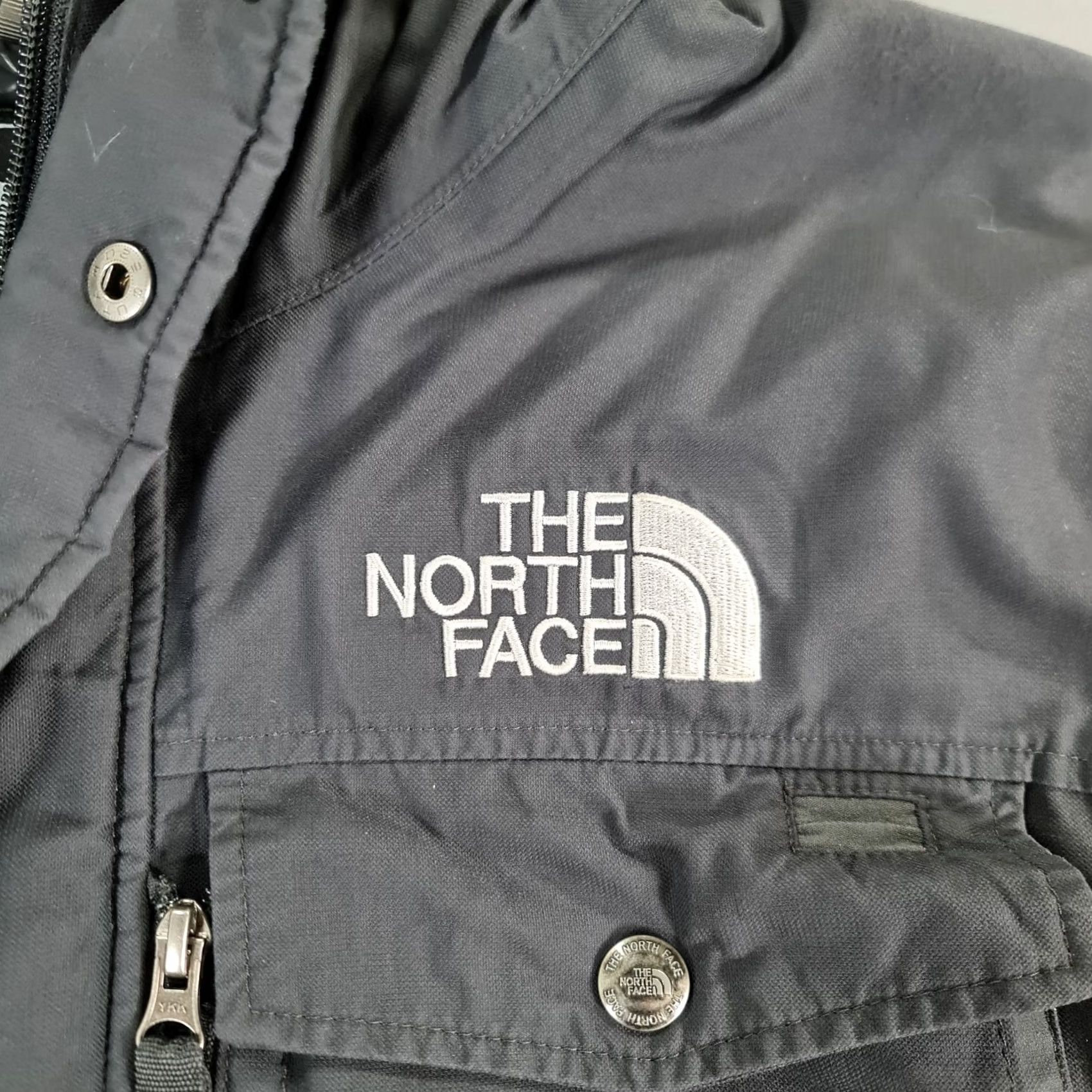 The North Face The North Face Gotham Bomber Jacket Mens Gray Small Goose Down Insulated Hooded Pockets Full Zip Removable Fur Down Nylon Shell Vintage No Size US S / EU 44-46 / 1 - 4 Thumbnail