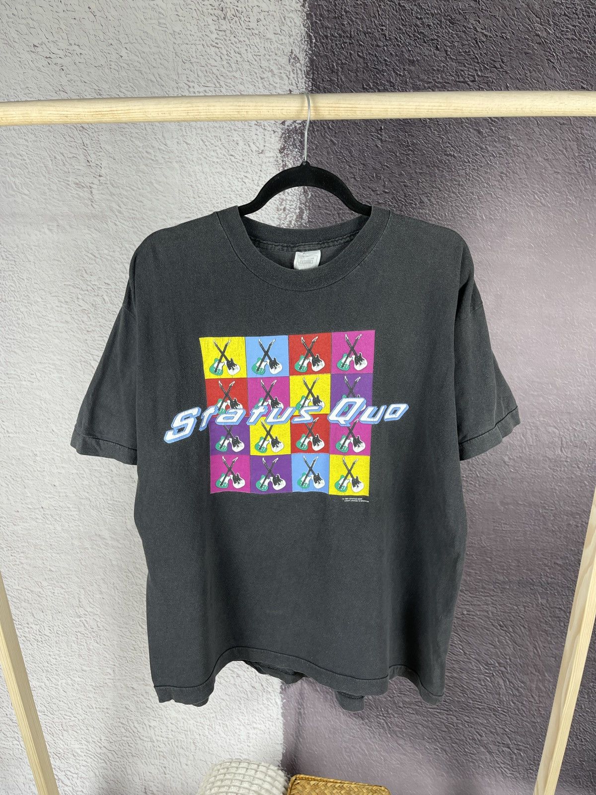 Band Tees Vintage Status Quo 1991 1992 tour tee Rock Til you drop Size US XL / EU 56 / 4 - 1 Thumbnail