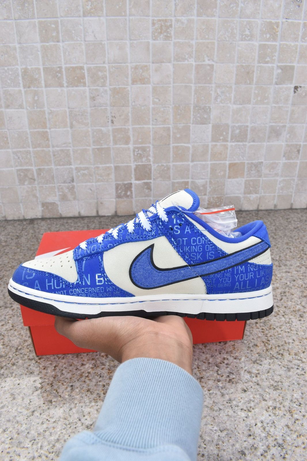 image of Nike Jackie Robinson Dunks Size 7M Shoes in Blue, Men's