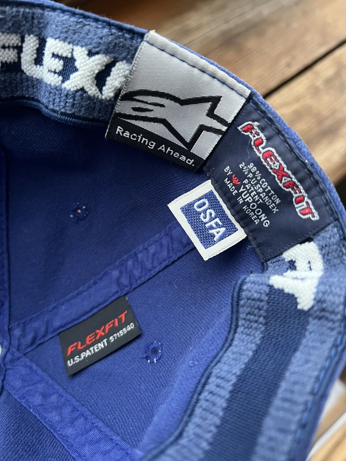 Alpinestars Vintage Y2K Flexfit Alpinestars Cap 90s Hat Size ONE SIZE - 14 Thumbnail