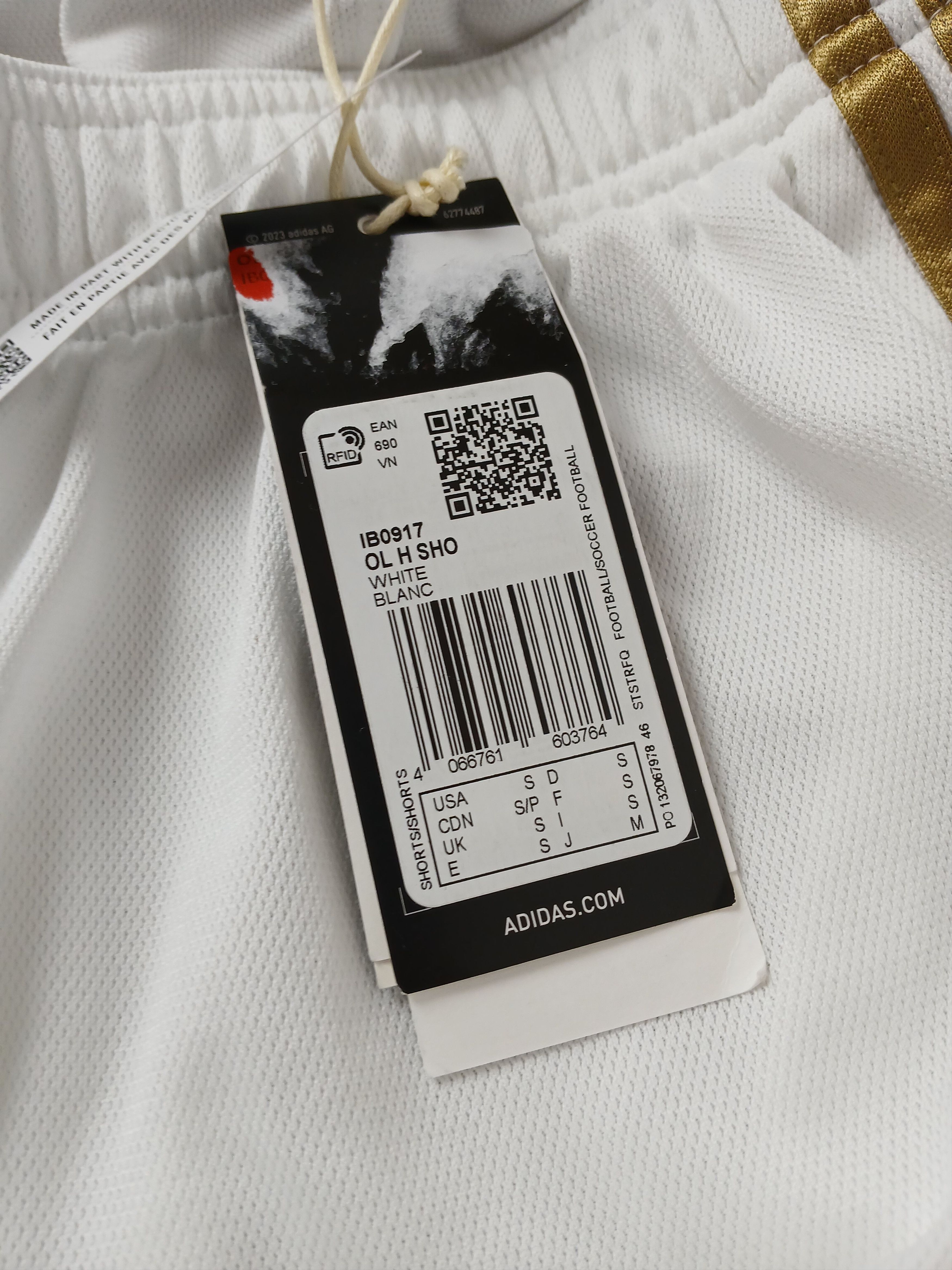 Adidas New Olympique Lyonnais Lyon Football Shorts size S Size US 28 / EU 44 - 13 Thumbnail