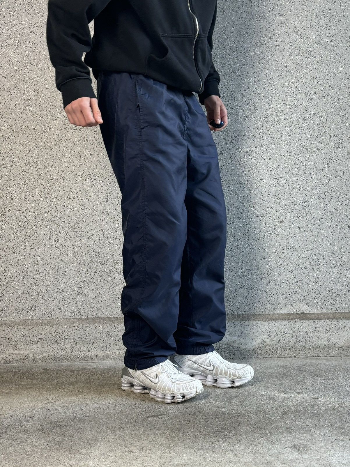 Nike × Vintage Nike Vintage y2k Trackpants Mini swoosh ⭐️RARE⭐️ blue M Size US 32 / EU 48 - 2 Thumbnail