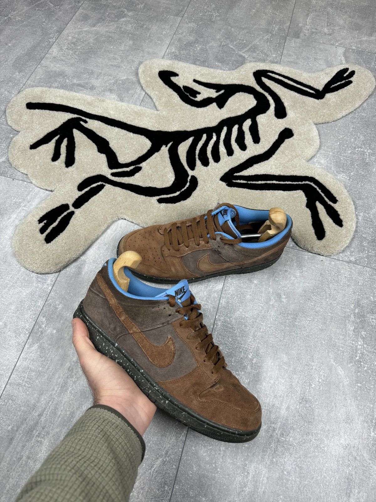 Nike × Vintage Mens Vintage Nike dunk low cl brown sneakers size 42,5 y2k Size US 9 / EU 42 - 1 Thumbnail