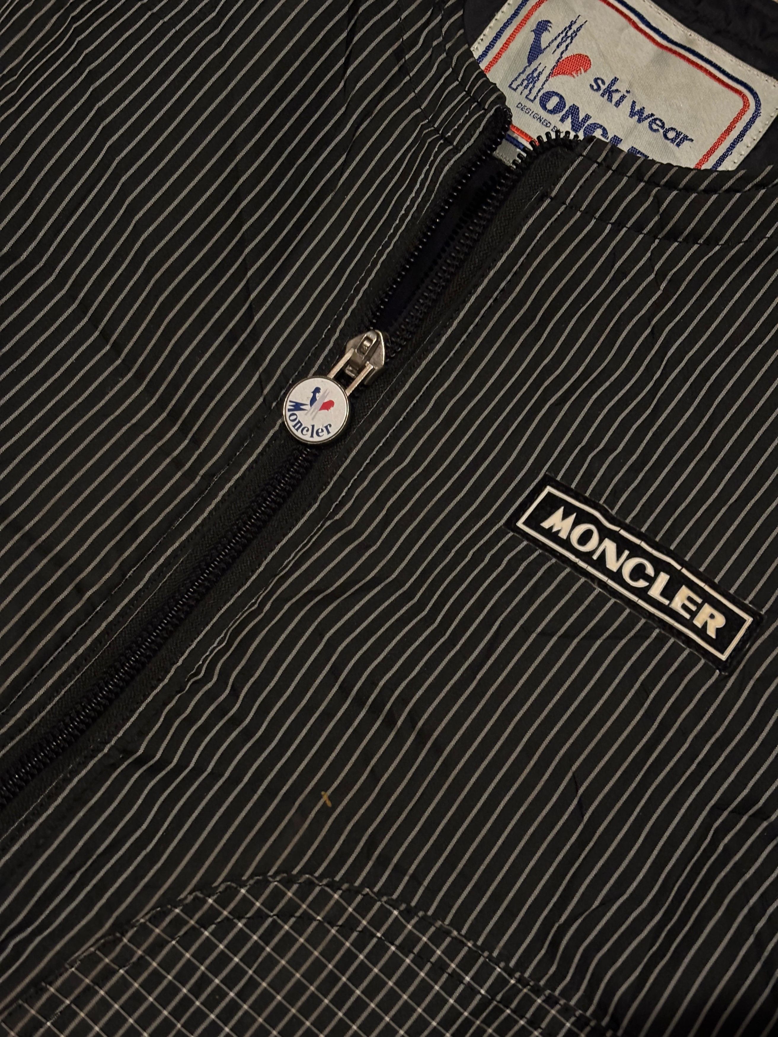 Moncler × Vintage Vintage Moncler Ski Wear Striped Down Vest Size US M / EU 48-50 / 2 - 5 Thumbnail