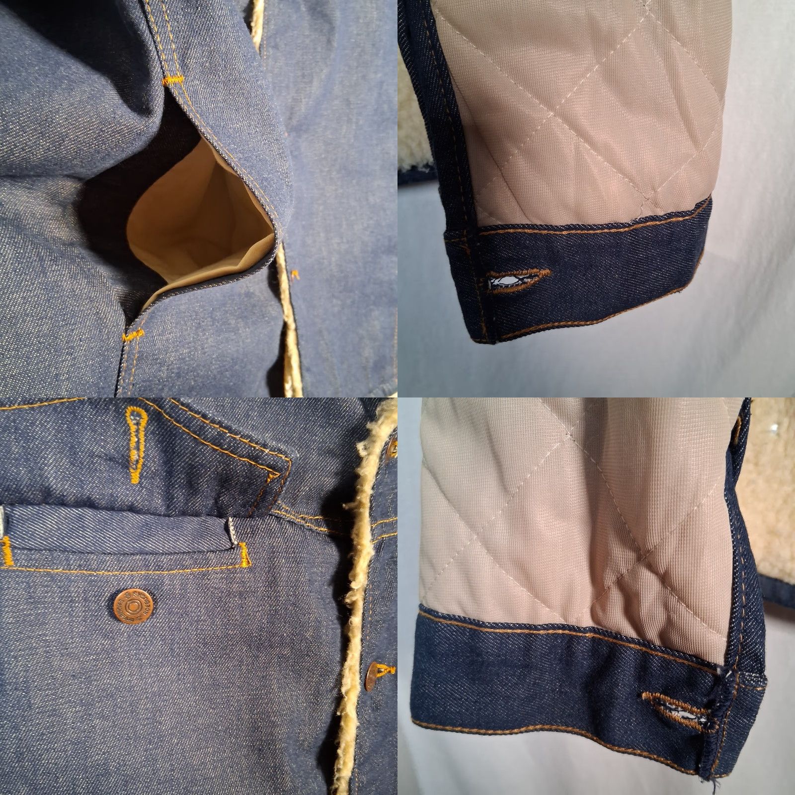 Sears VINTAGE Sears Roebucks Denim Trucker Jacket Men 46 R Blue Size US 30 / EU 46 - 9 Thumbnail