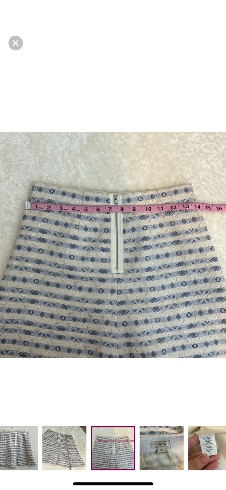 J.Crew J.crew jacquard flare skirt size 00 Size 24" / US 00 / IT 34 - 5 Thumbnail