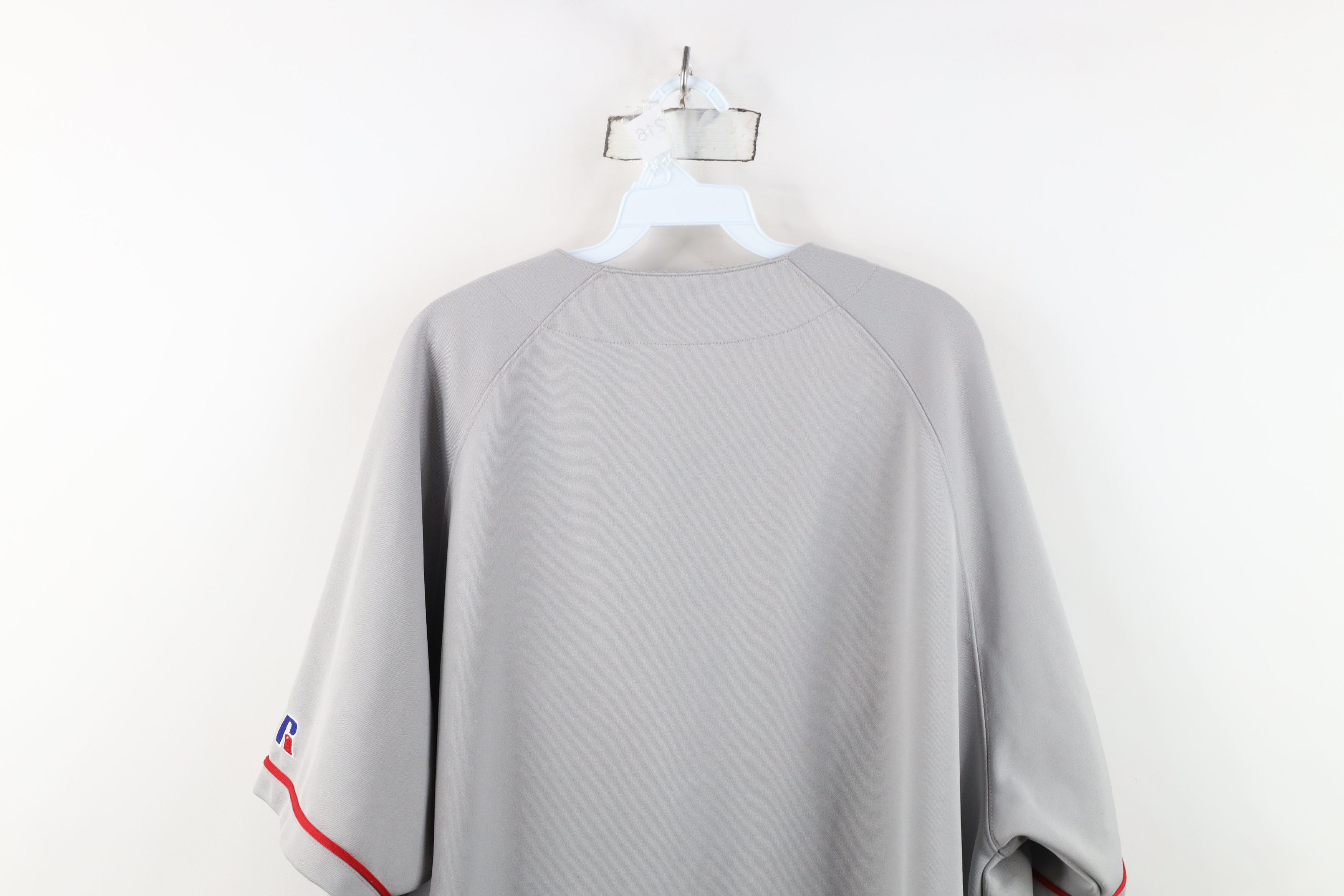 Russell Athletic Vintage 80s 90s Russell Athletic Baseball Jersey Gray Stitch Size US XXL / EU 58 / 5 - 12 Thumbnail