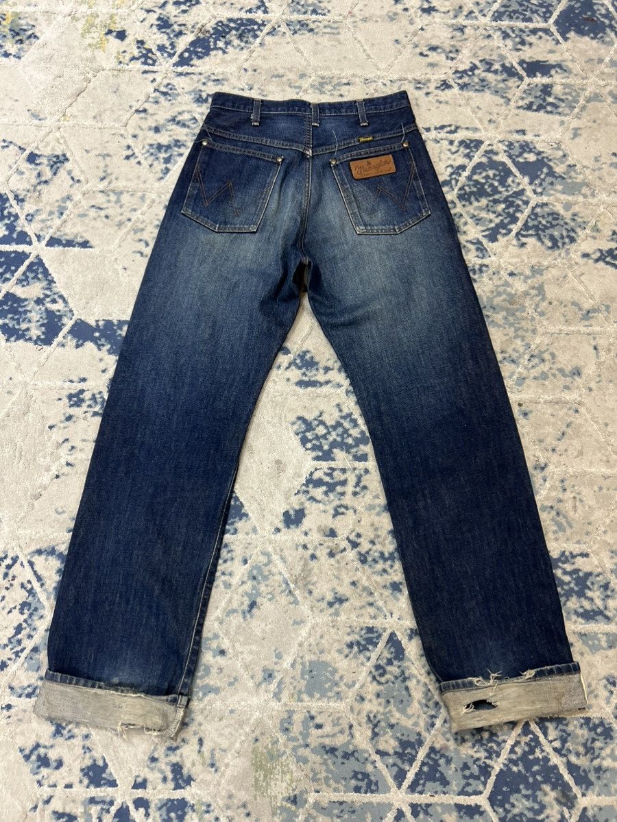 Japanese Brand Vintage 90 Wrangler Selvedge Red Line Jeans Denim Size US 30 / EU 46 - 13 Thumbnail