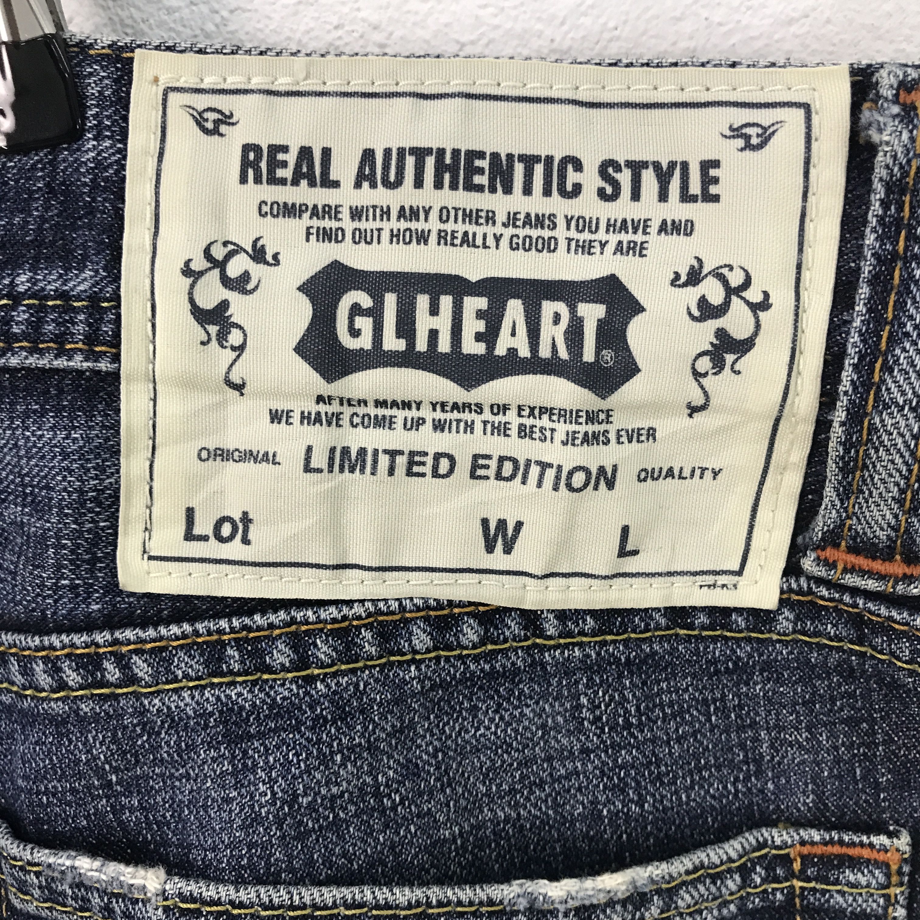 Japanese Brand Rare Glheart style distressed Bootcut jeans pants Size US 34 / EU 50 - 8 Thumbnail