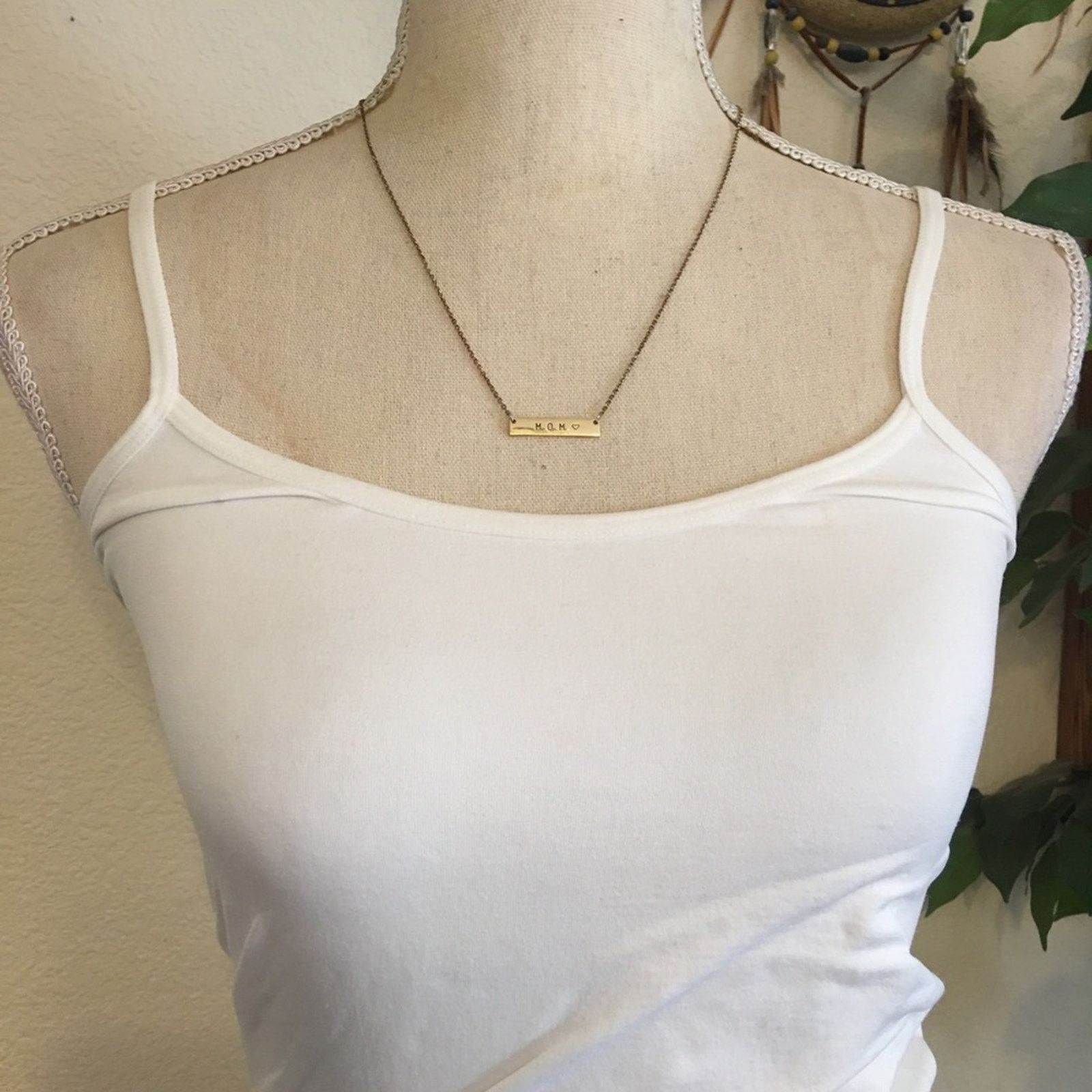 Jewelry Marina De Buchi gold plated “MOM” bar necklace Size ONE SIZE - 3 Thumbnail