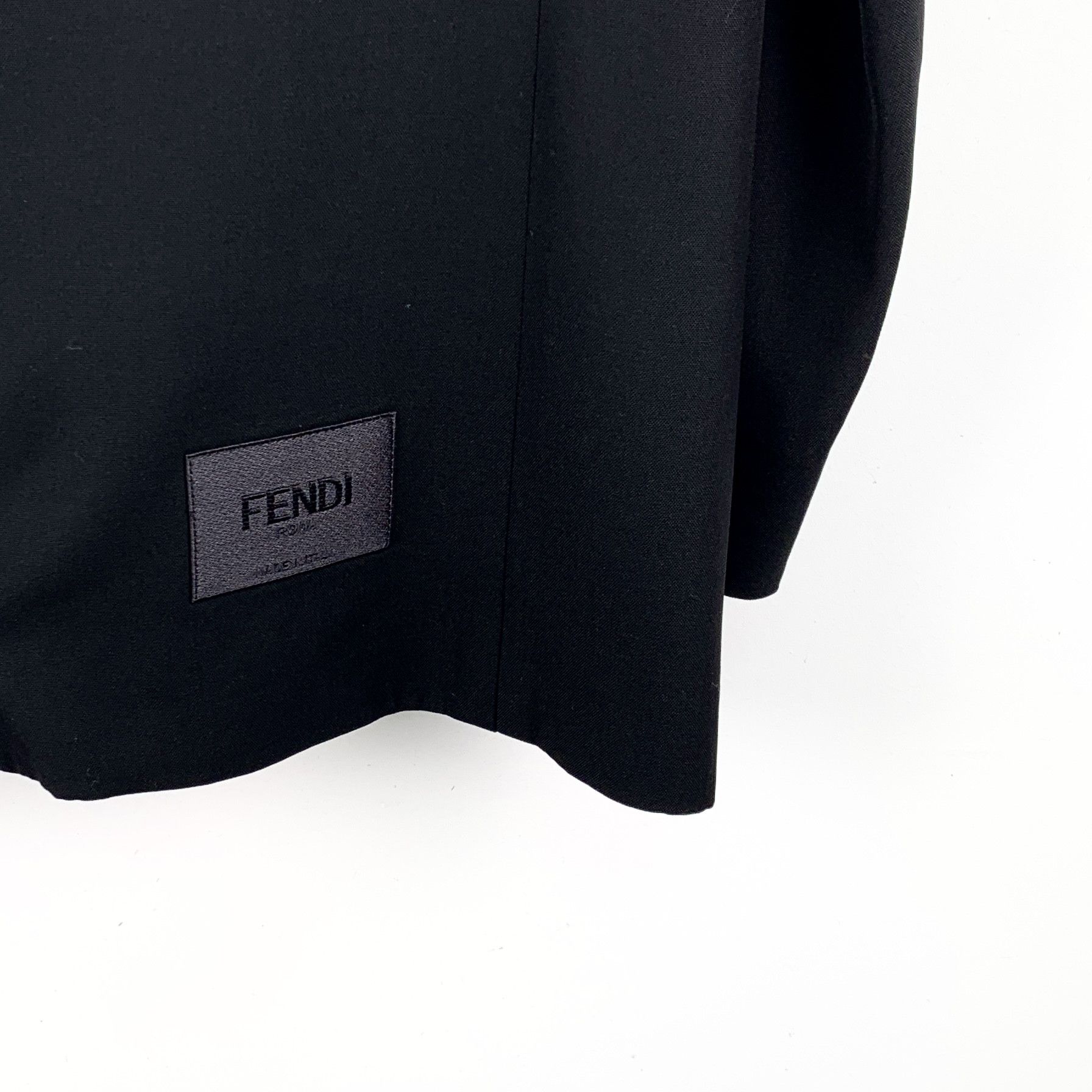 Fendi Fendi Double-Breasted Blazer Black (50) Size 50L - 5 Thumbnail