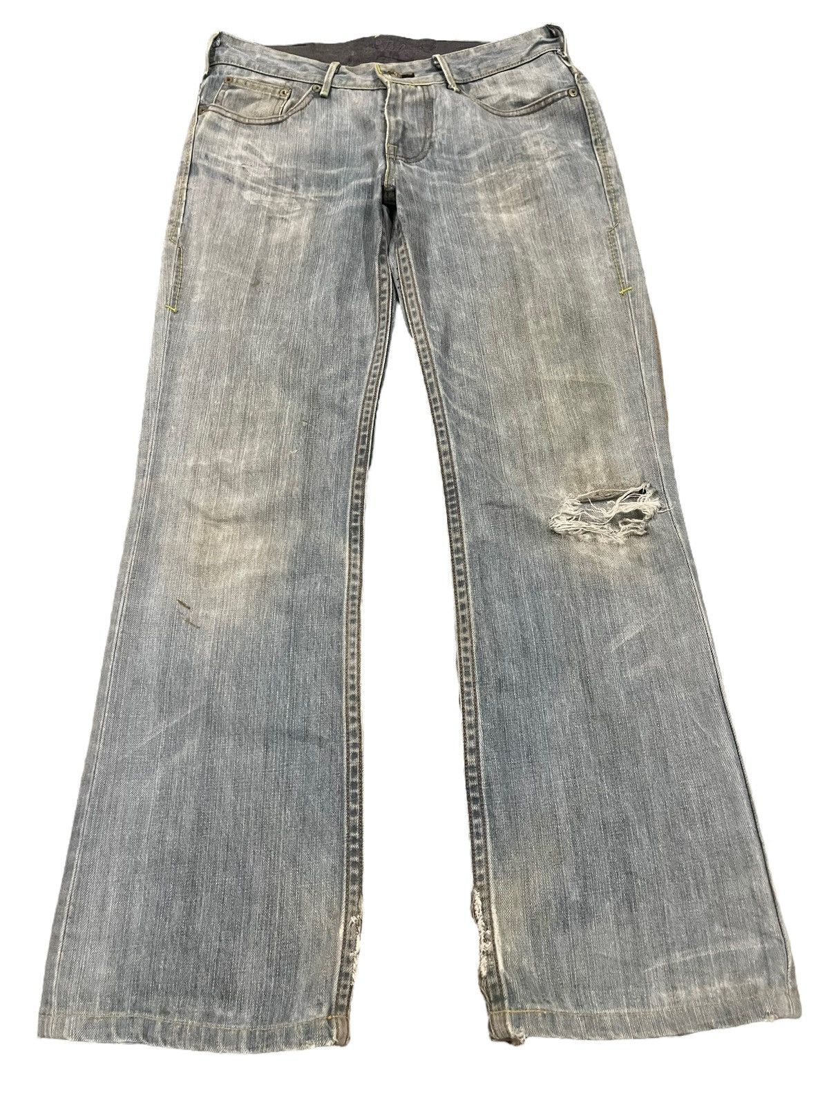 Levi's Vintage 90s Levis Blue Wash Distress Style Jeans Size US 30 / EU 46 - 1 Thumbnail
