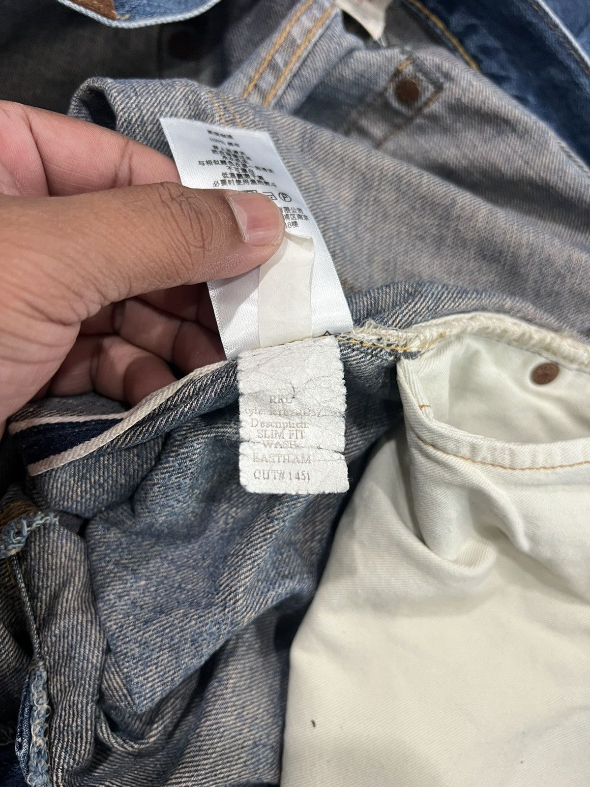 RRL Ralph Lauren Polo Raplh Lauren Double RRL Slim Selvedge Jeans Size US 33 - 22 Thumbnail