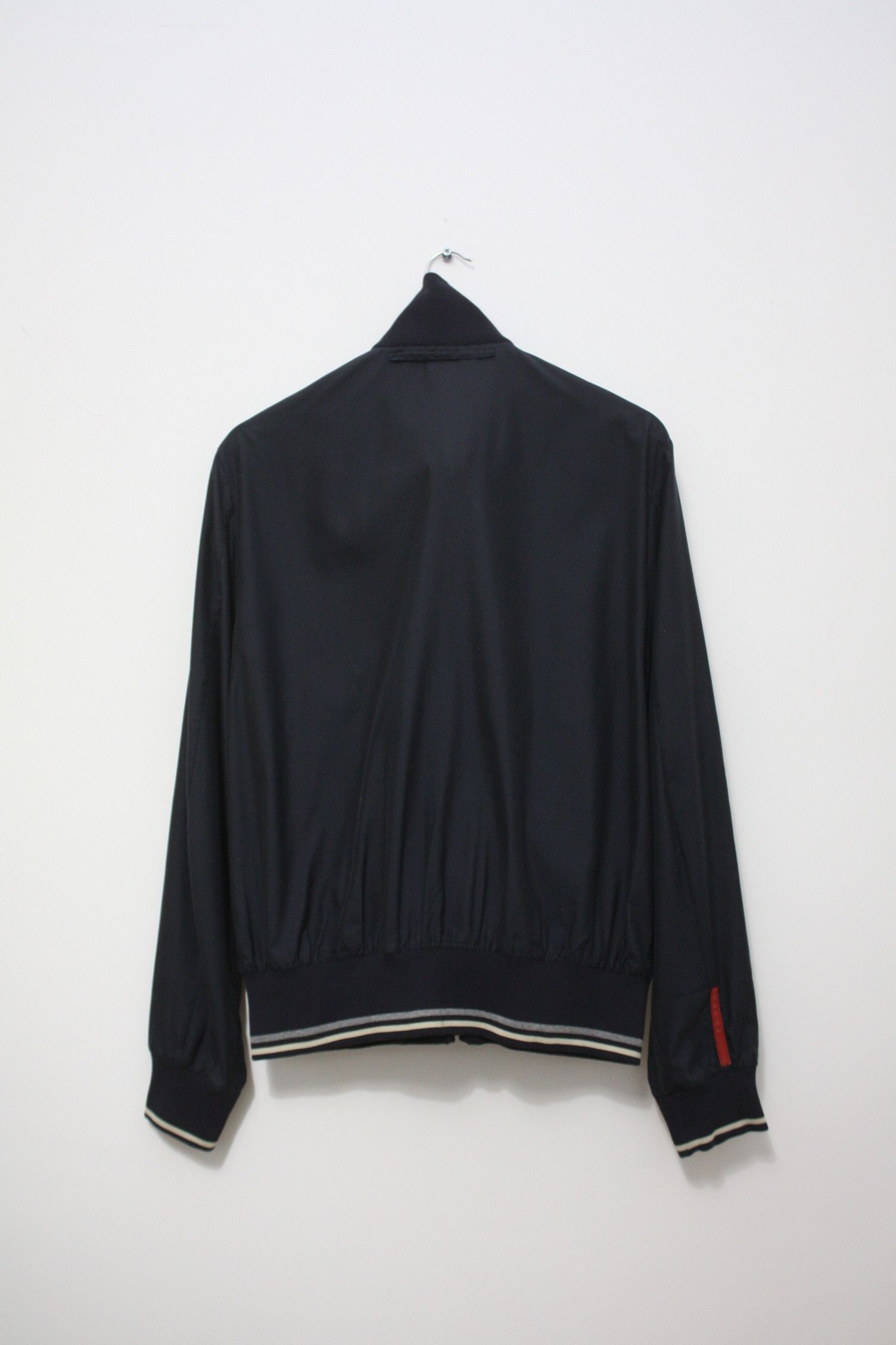Prada Prada Navy Lightweight Bomber Jacket Men's M Made In Italy Size US M / EU 48-50 / 2 - 3 Thumbnail