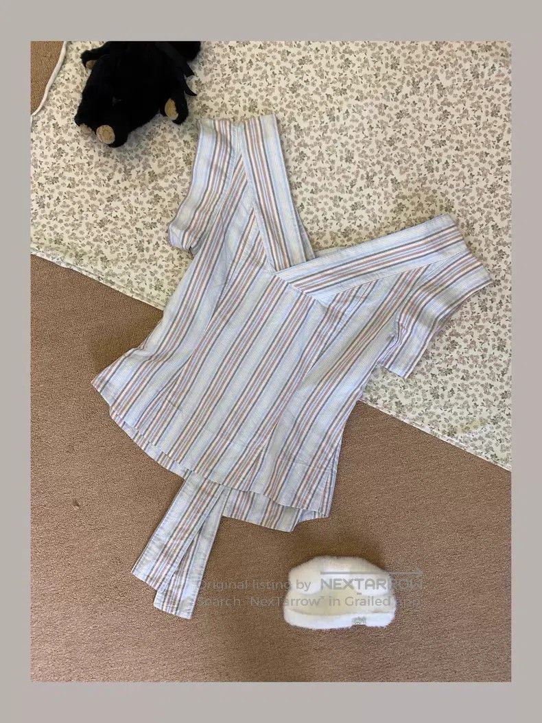Vivienne Westwood Vivienne Westwood Striped short-sleeved shirt vintage anti Size M / US 6-8 / IT 42-44 - 2 Thumbnail