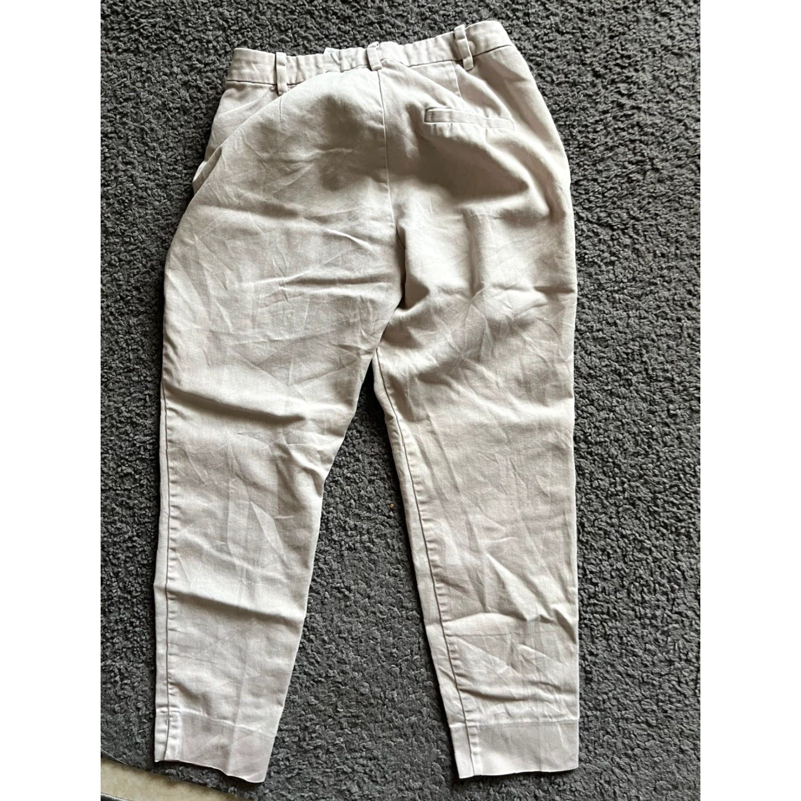 H&M H&M Dress Pants Women 4 Beige Skinny Ankle Business Casual Pull On Size 27" / US 4 / IT 40 - 3 Thumbnail