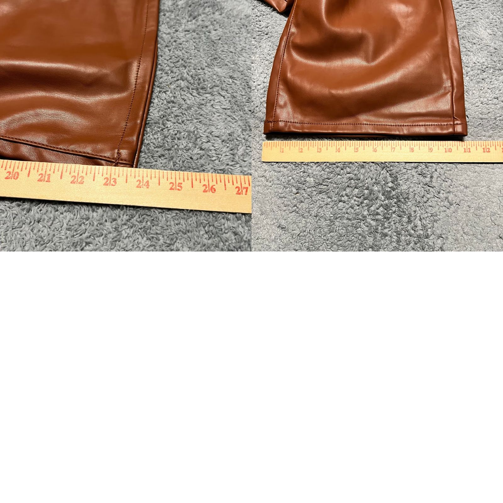 Vintage VINTAGE Judy Blue Pants Womens 11 /30 (32x23.5) Brown Wide Leg Crop Vegan Faux Leather Womens 11 /30 Brown Wide Leg Cropped Pants Judy Blue Size 32" / US 10 / IT 46 - 8 Thumbnail