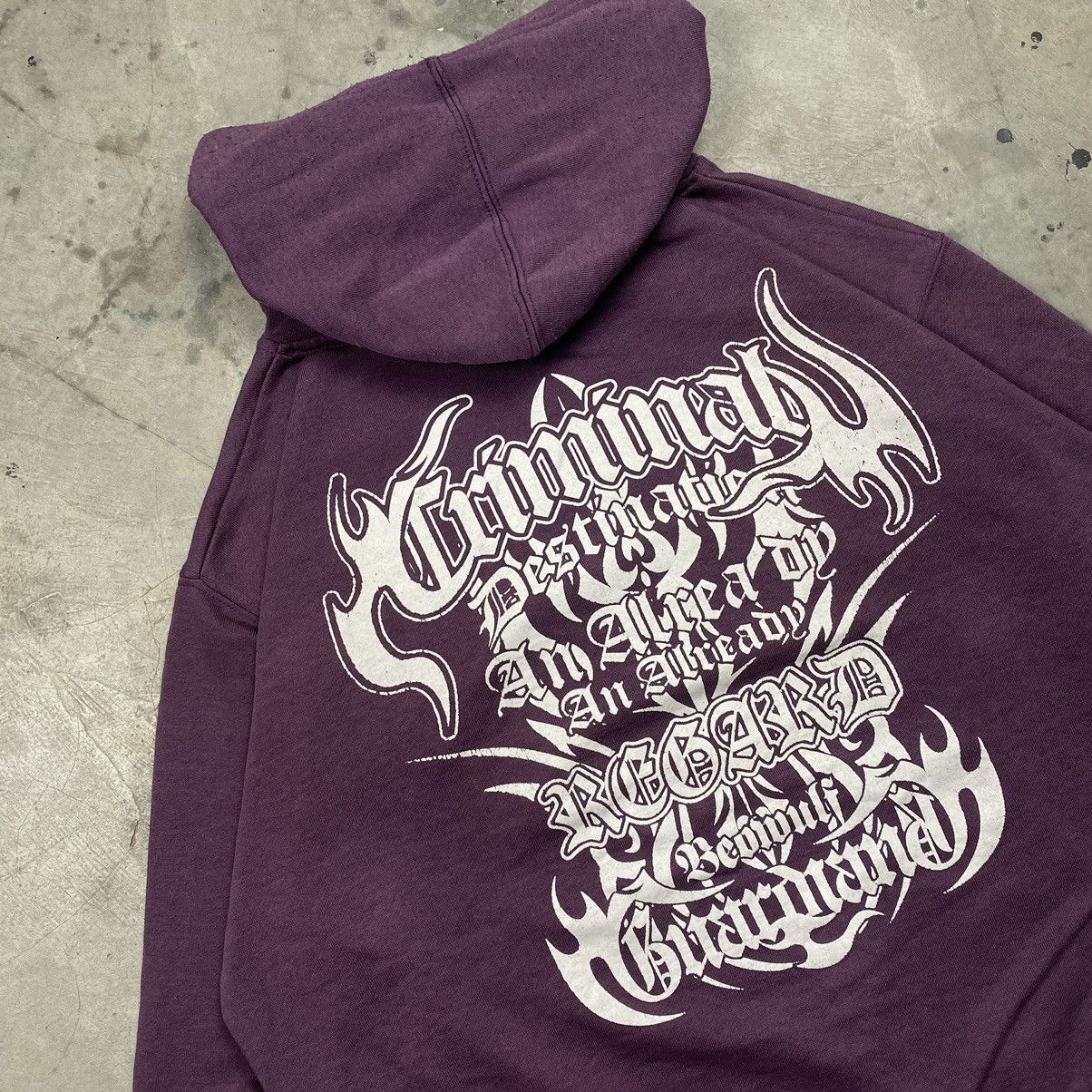 Affliction × If Six Was Nine × Le Grande Bleu (L.G.B.) Rare y2k Guardian Criminal Poem Boxy Pullover Size US L / EU 52-54 / 3 - 2 Thumbnail