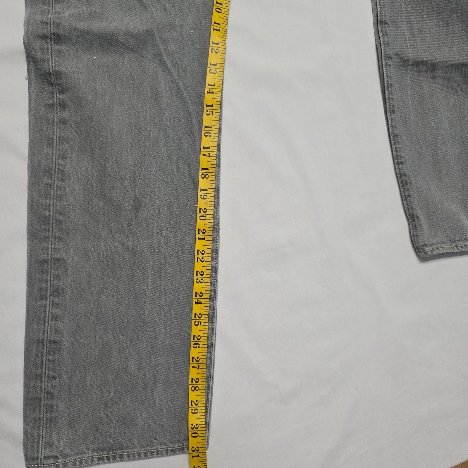 Levi's Levi's 501 Men's Gray Jeans 34x34 Distressed Vintage Style Size US 34 / EU 50 - 14 Thumbnail