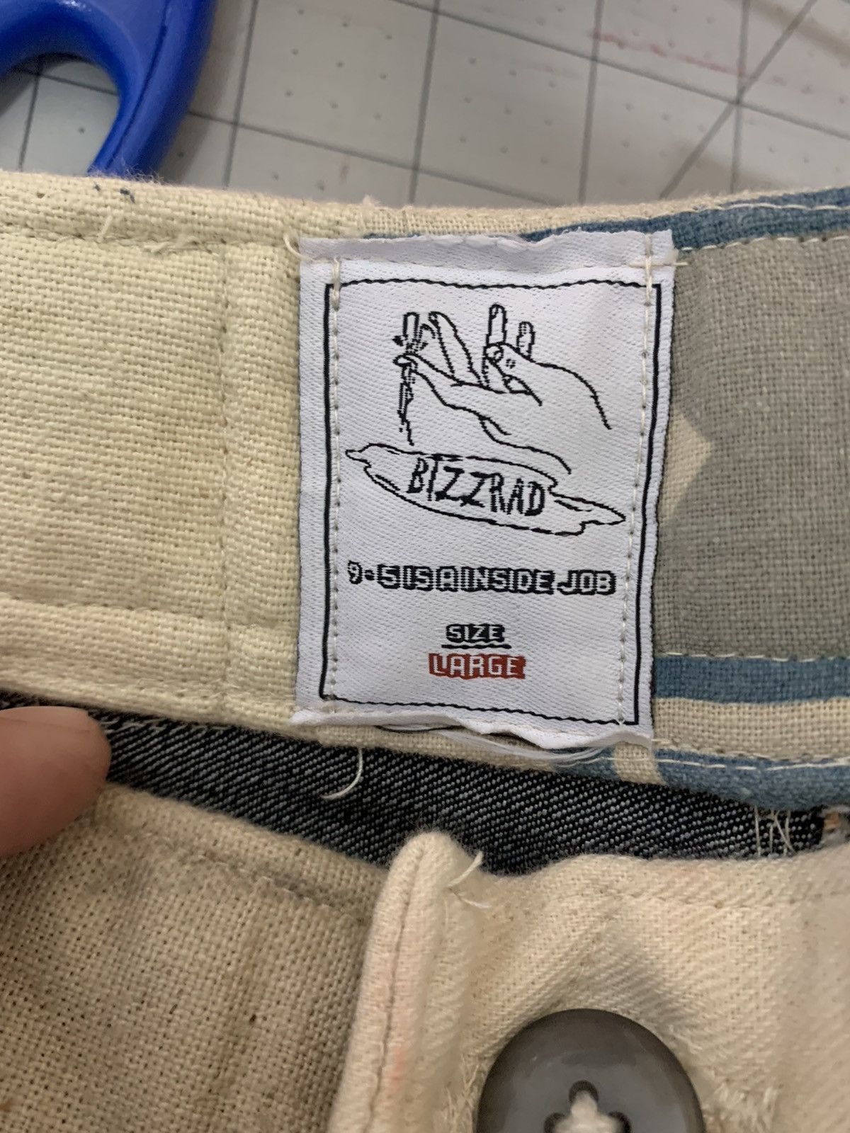 Vintage Bizzrad Country Patchwork Jeans Size US 35 - 8 Thumbnail