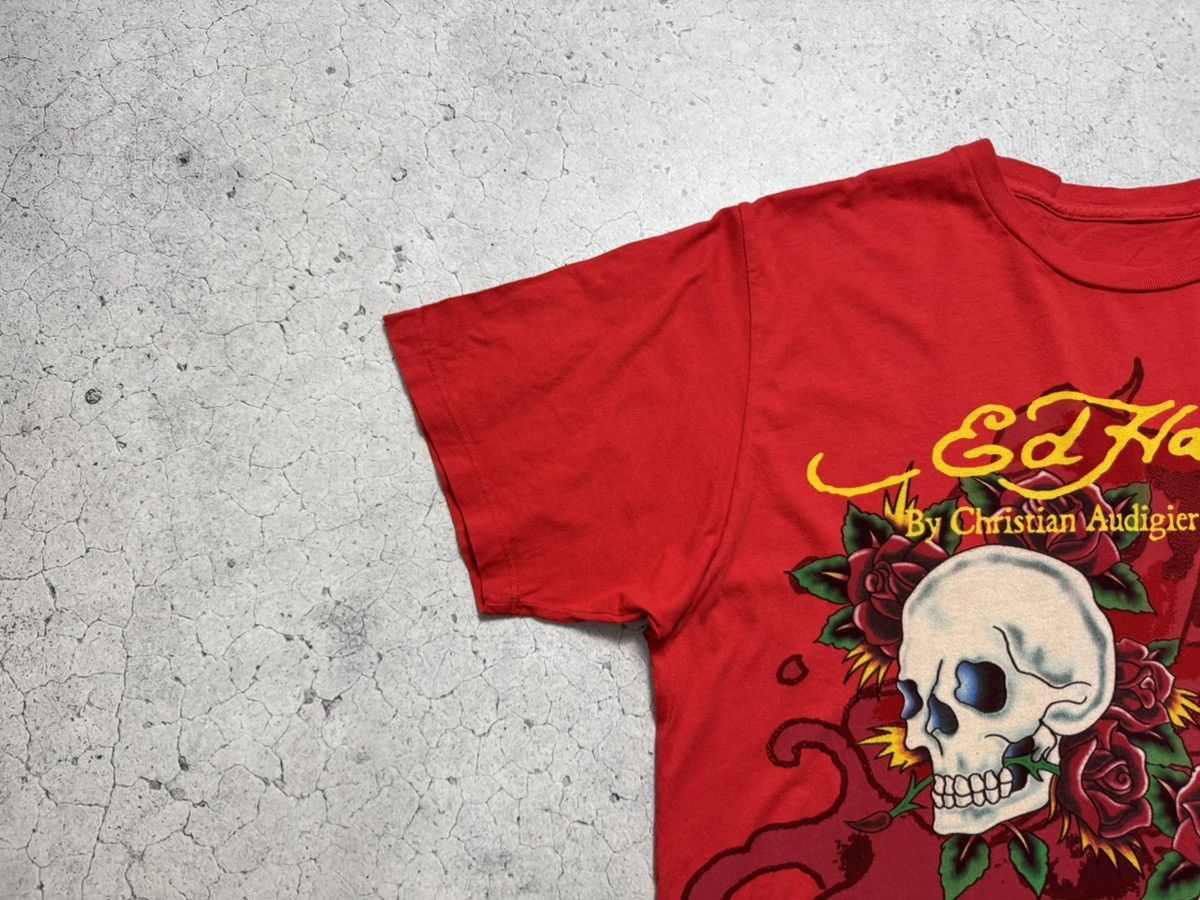 Ed Hardy Ed Hardy By Christian Audigier Vintage T-Shirt Big Logo Hype Size US XL / EU 56 / 4 - 3 Thumbnail