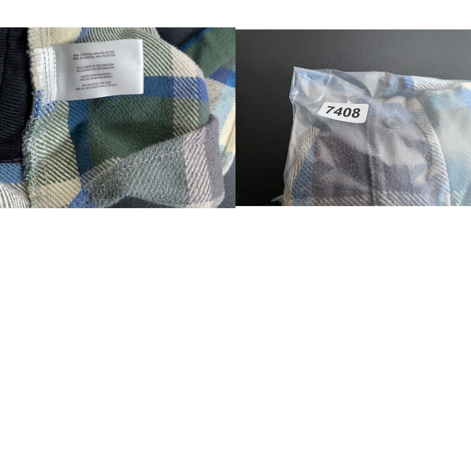 Orvis Orvis Heavyweight Flannel Shirt Jacket 2XL Gray Green Plaid Shacket Grunge Casual Workwear Button-Up Front Pocketed Faces: Mens Size US XXL / EU 58 / 5 - 9 Thumbnail