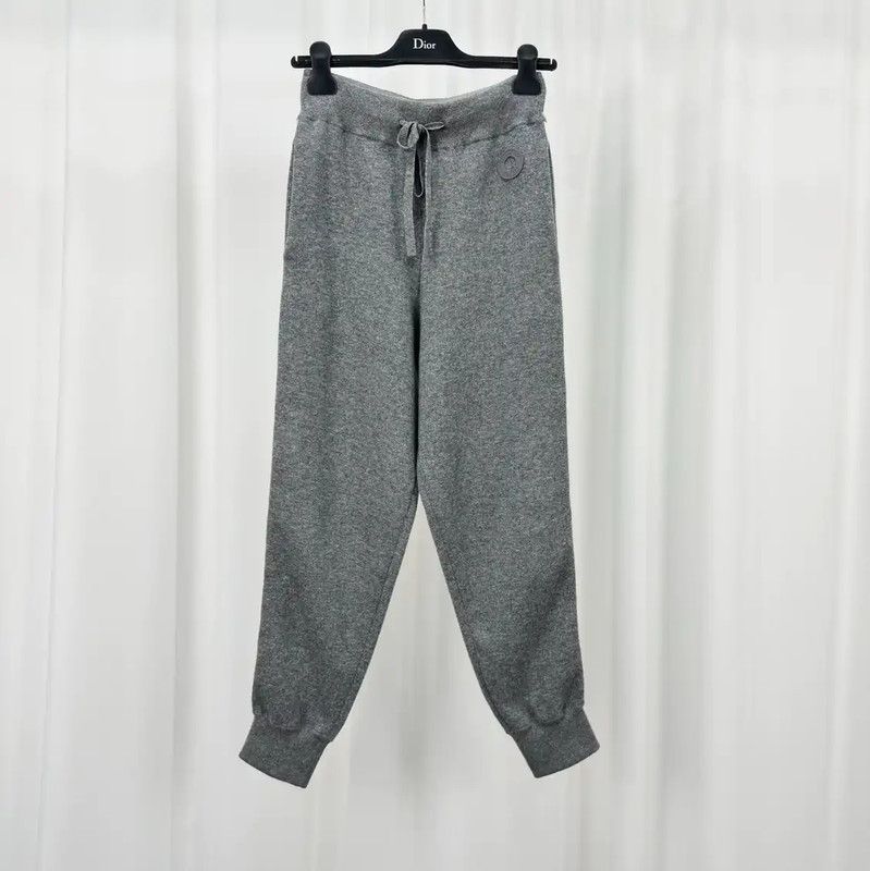 Burberry Burberry Gray Wool Logo Knit Casual Pants Size 23" - 1 Thumbnail