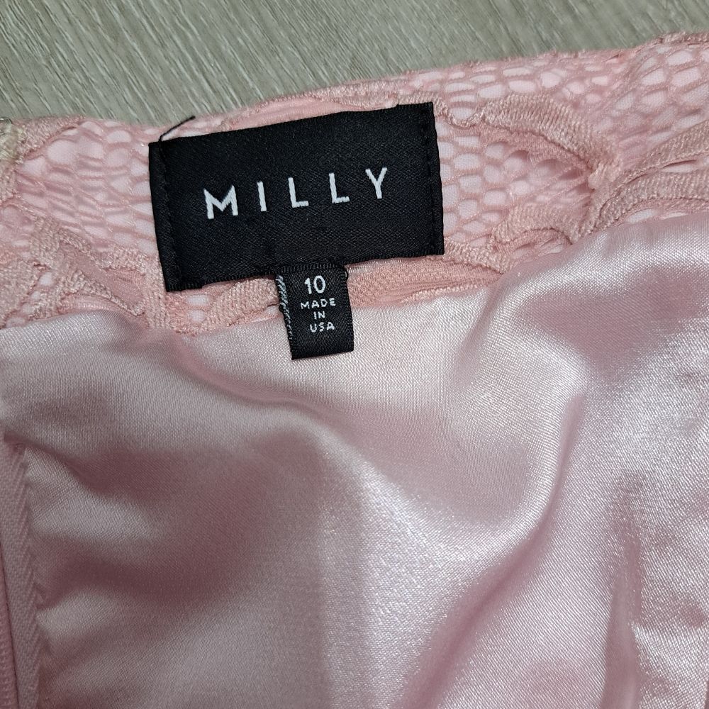 MILLY Milly Selena Off The Shoulder Floral Lace Romantic Dress Bel Size M / US 6-8 / IT 42-44 - 6 Thumbnail